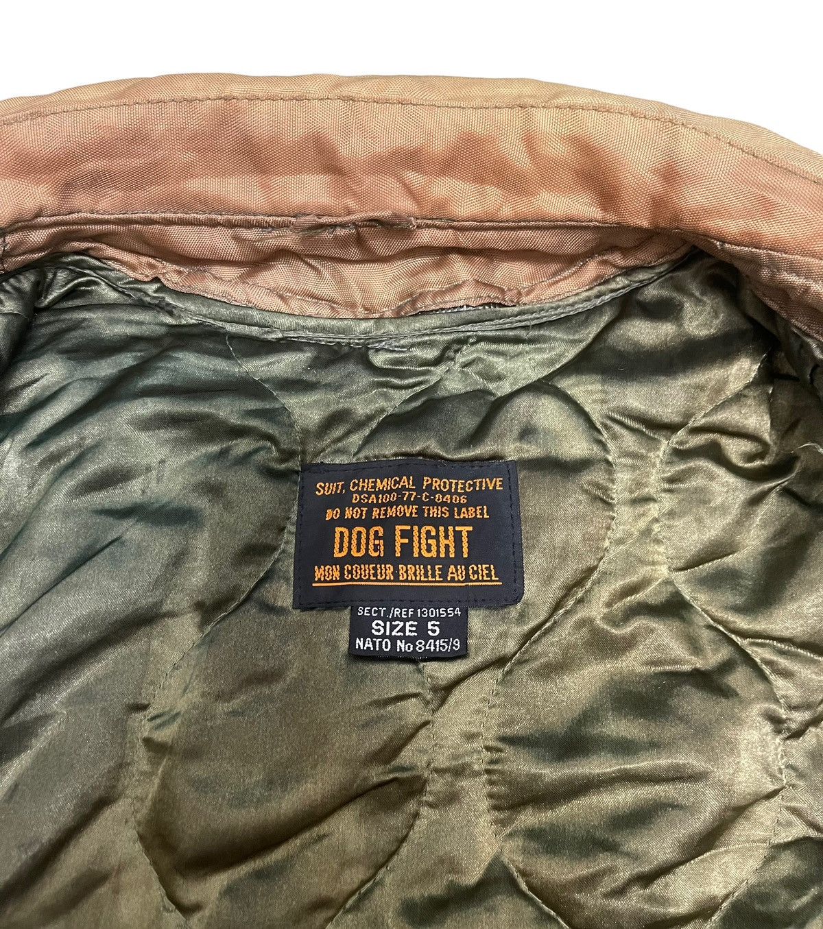 Vintage 80s Distressed Vintage Nato Suit Chemical Protective Jacket Size US L / EU 52-54 / 3 - 7 Thumbnail