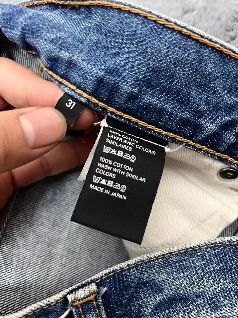 Celine Celine 19 spring/summer raw-edge washed blue slim straight Size US 31 - 4 Thumbnail