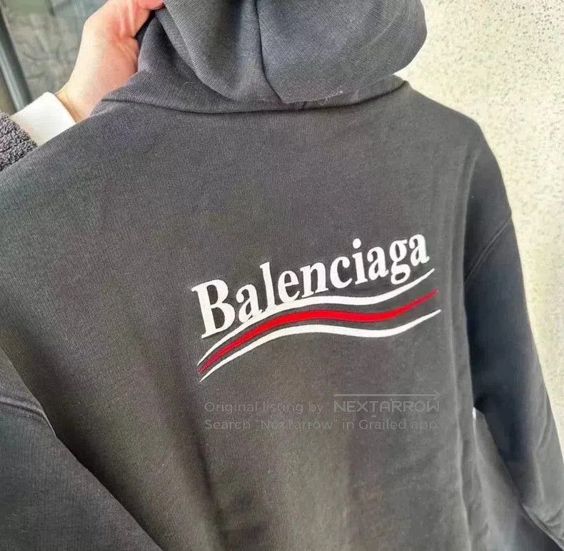 Balenciaga Balenciaga Coke Embroidery Distressed Hoodie. Size US M / EU 48-50 / 2 - 5 Thumbnail