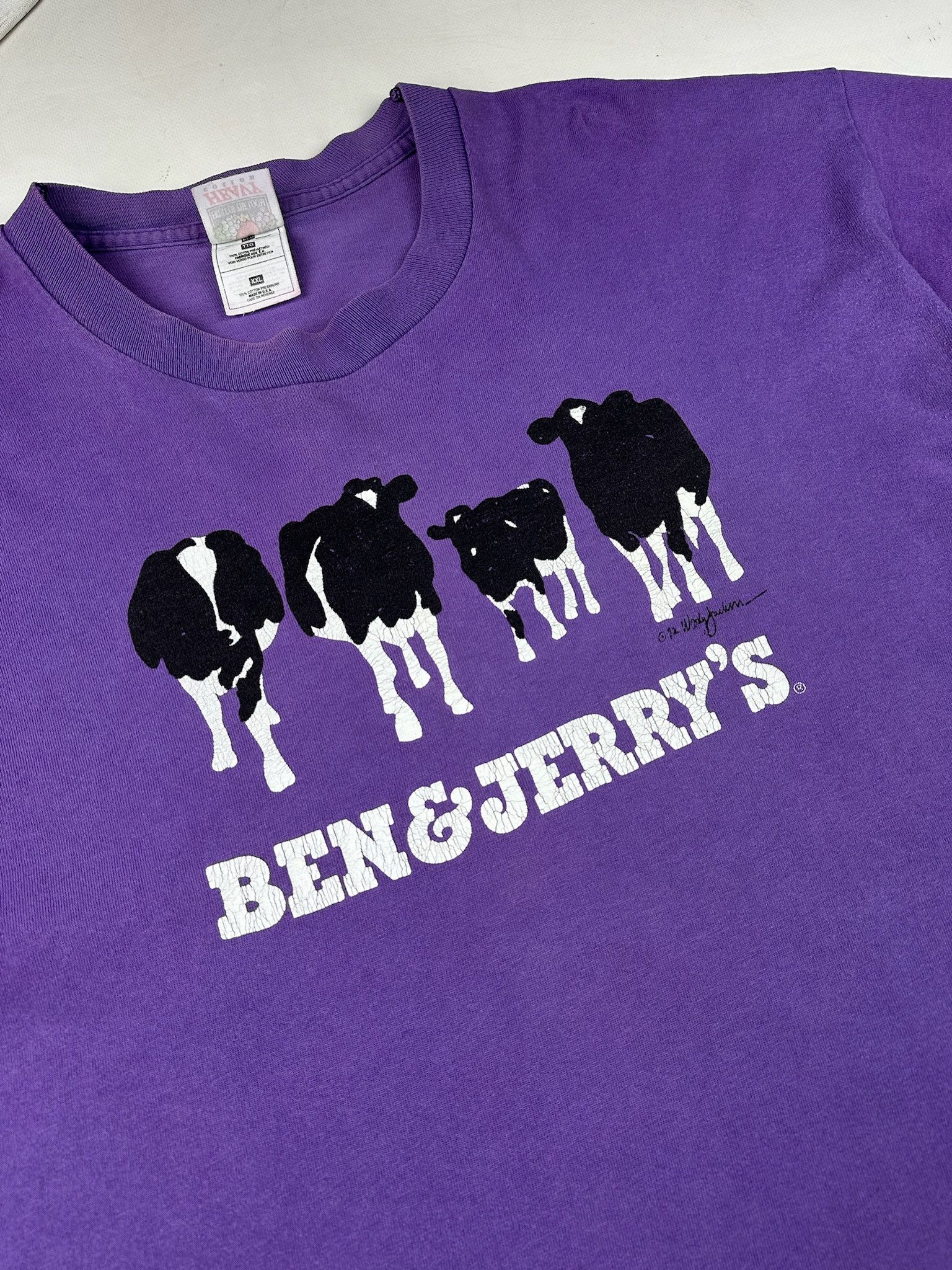 Vintage Vintage Ben & Jerry's Single Stitch Tee Size US XXL / EU 58 / 5 - 3 Thumbnail