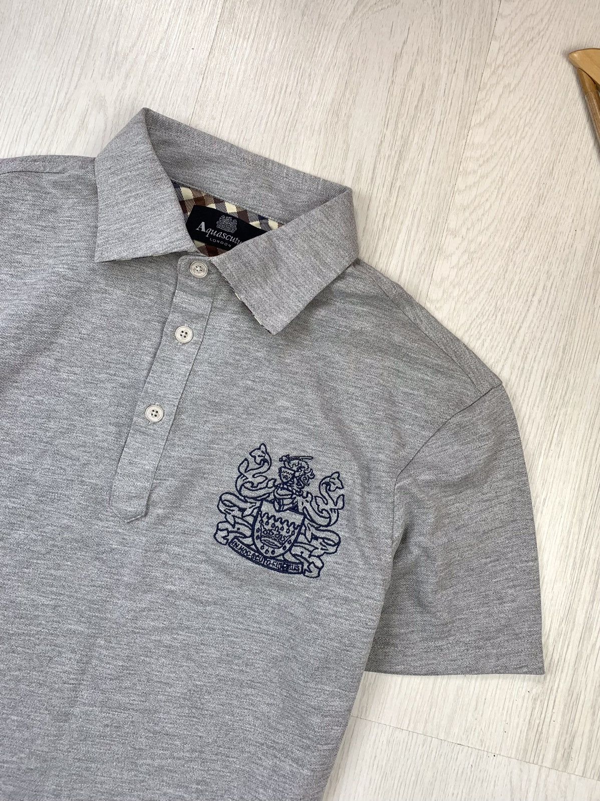 Aquascutum Aquascutum Mens Polo Shirt Grey Size S Size US S / EU 44-46 / 1 - 3 Thumbnail