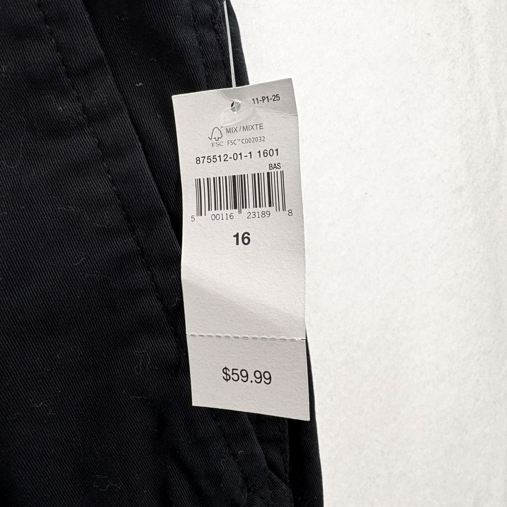 Gap Gap Pants Womens 16 Black Downtown Khaki Stretch Twill Straight Leg Chino Casual Size 38" / US 16 / IT 52 - 4 Thumbnail