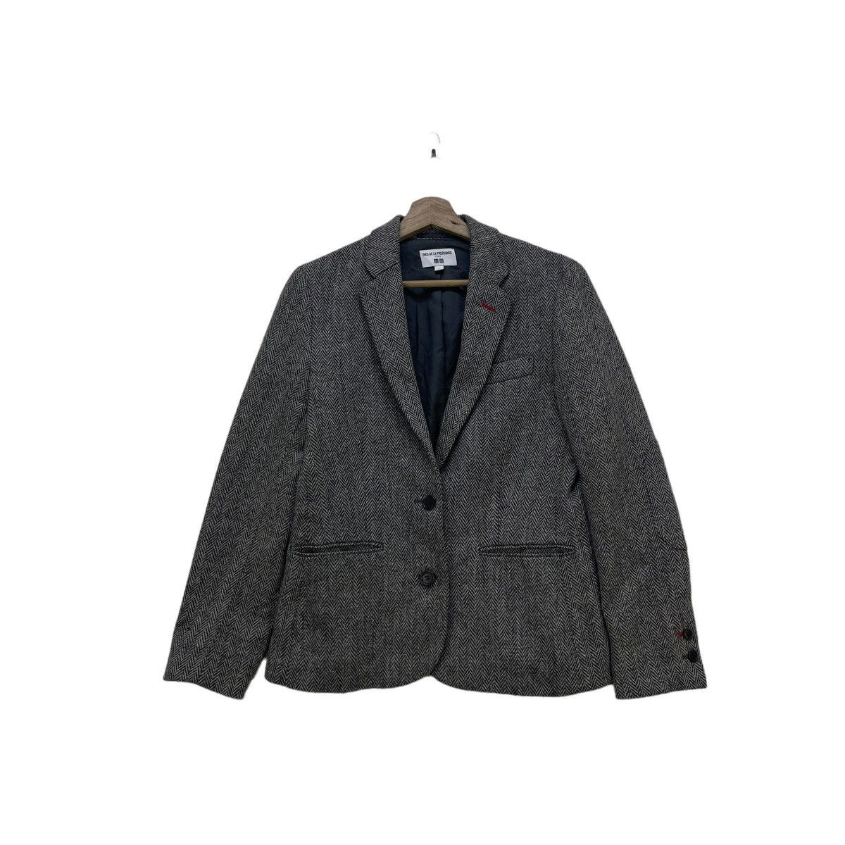 Japanese Brand Italian Designer Ines De La Fressange Herringbone Jacket Size M / US 6-8 / IT 42-44 - 2 Thumbnail