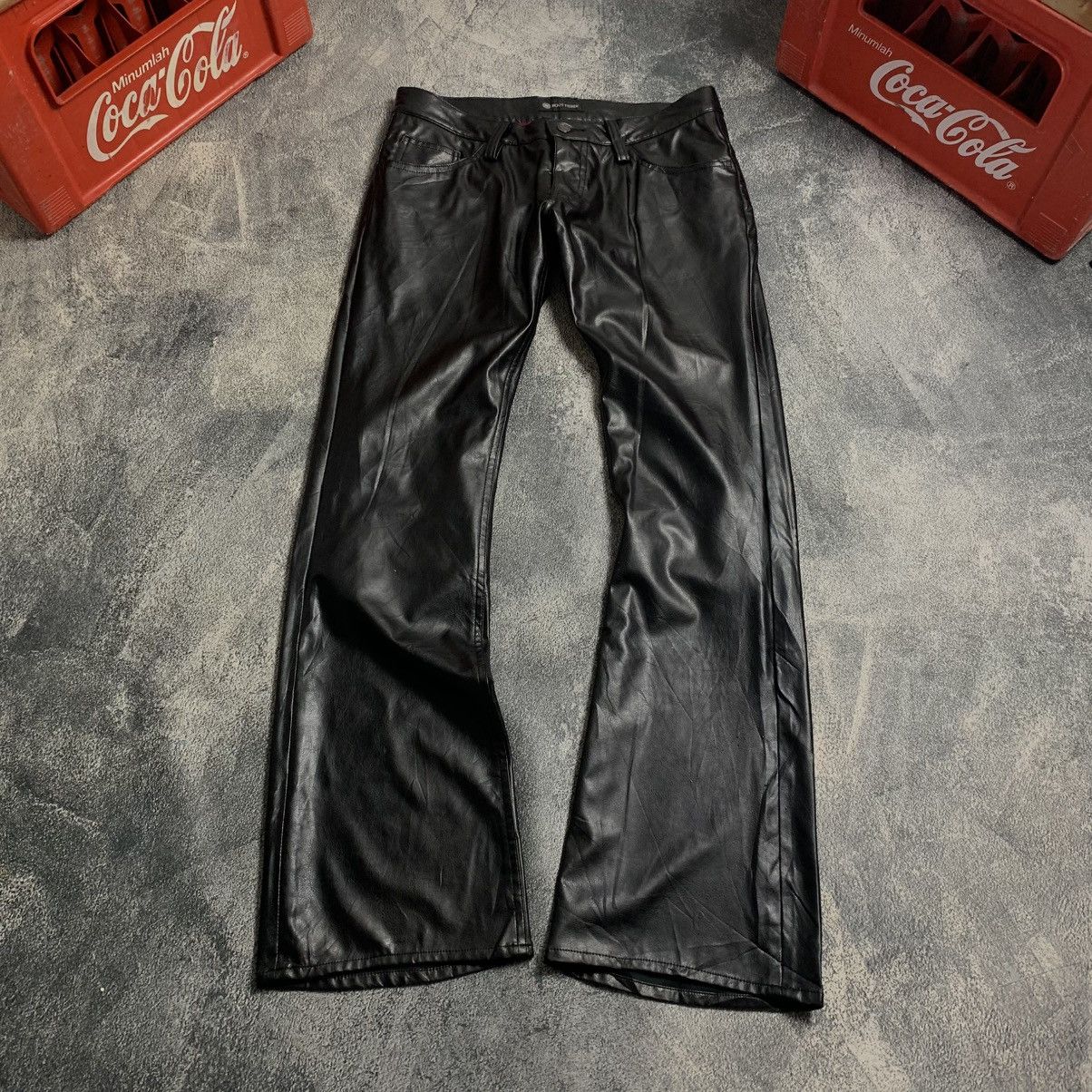 Japanese Brand Root Three Leather But Cut pants Size US 32 / EU 48 - 2 Thumbnail