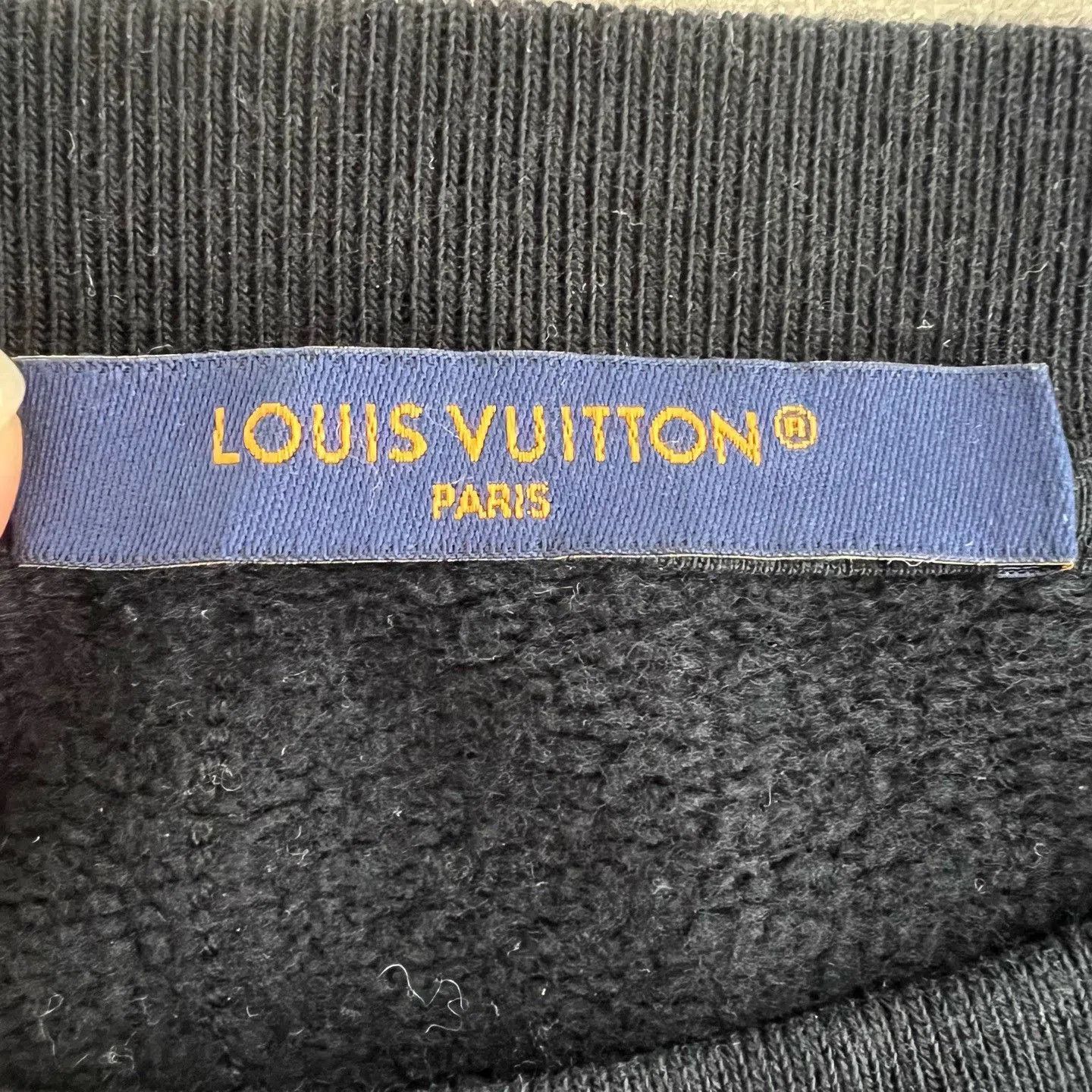 Louis Vuitton Louis Vuitton Black Monogram Knit Sweater. Size US L / EU 52-54 / 3 - 6 Thumbnail