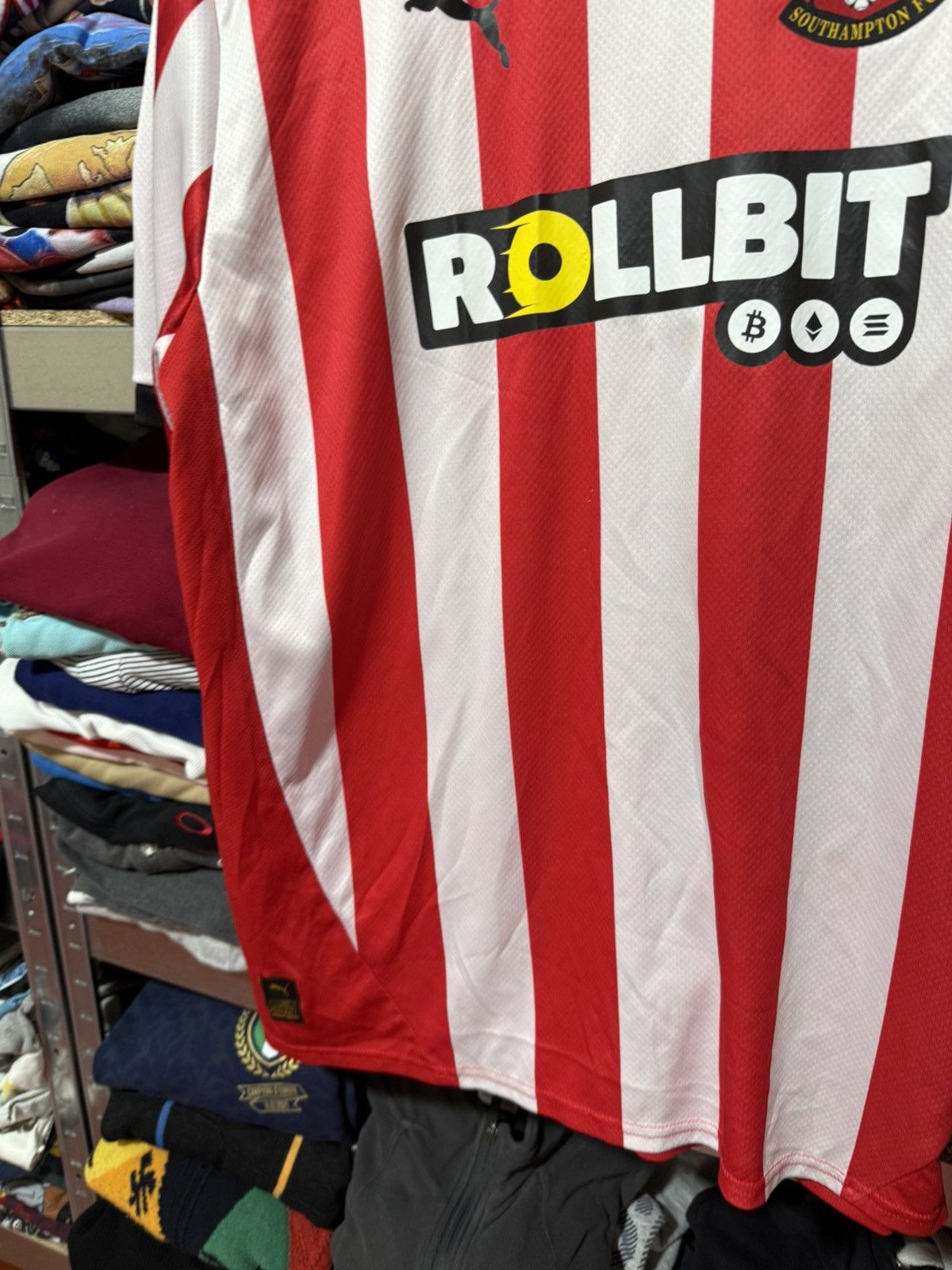 Puma × Vintage Puma SOUTHAMPTON FC 2024 2025 Home Soccer Football Jersey Size US XXL / EU 58 / 5 - 9 Thumbnail