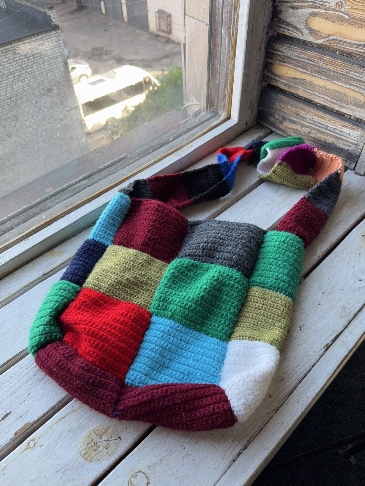 Japanese Brand Japanese style Handmade Knit Y2K 00s Retro Boho bag Size ONE SIZE - 3 Thumbnail