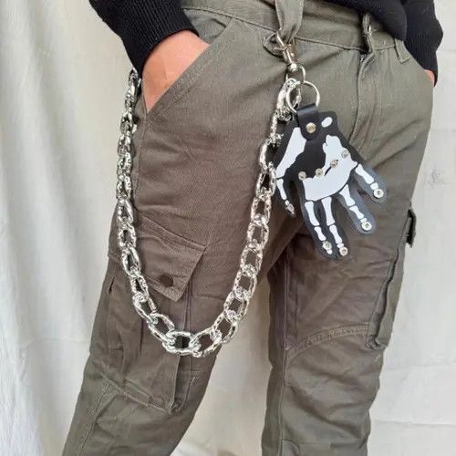 Vision Streetwear 991Skeleton Hand Charm Wallet Chain Size ONE SIZE - 5 Thumbnail