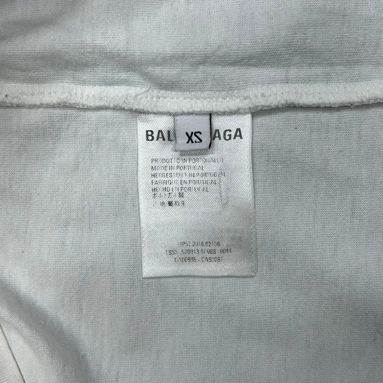 Balenciaga Balenciaga Back LOGO embroidered short sleeve 2502-Nextarro Size US XS / EU 42 / 0 - 5 Thumbnail