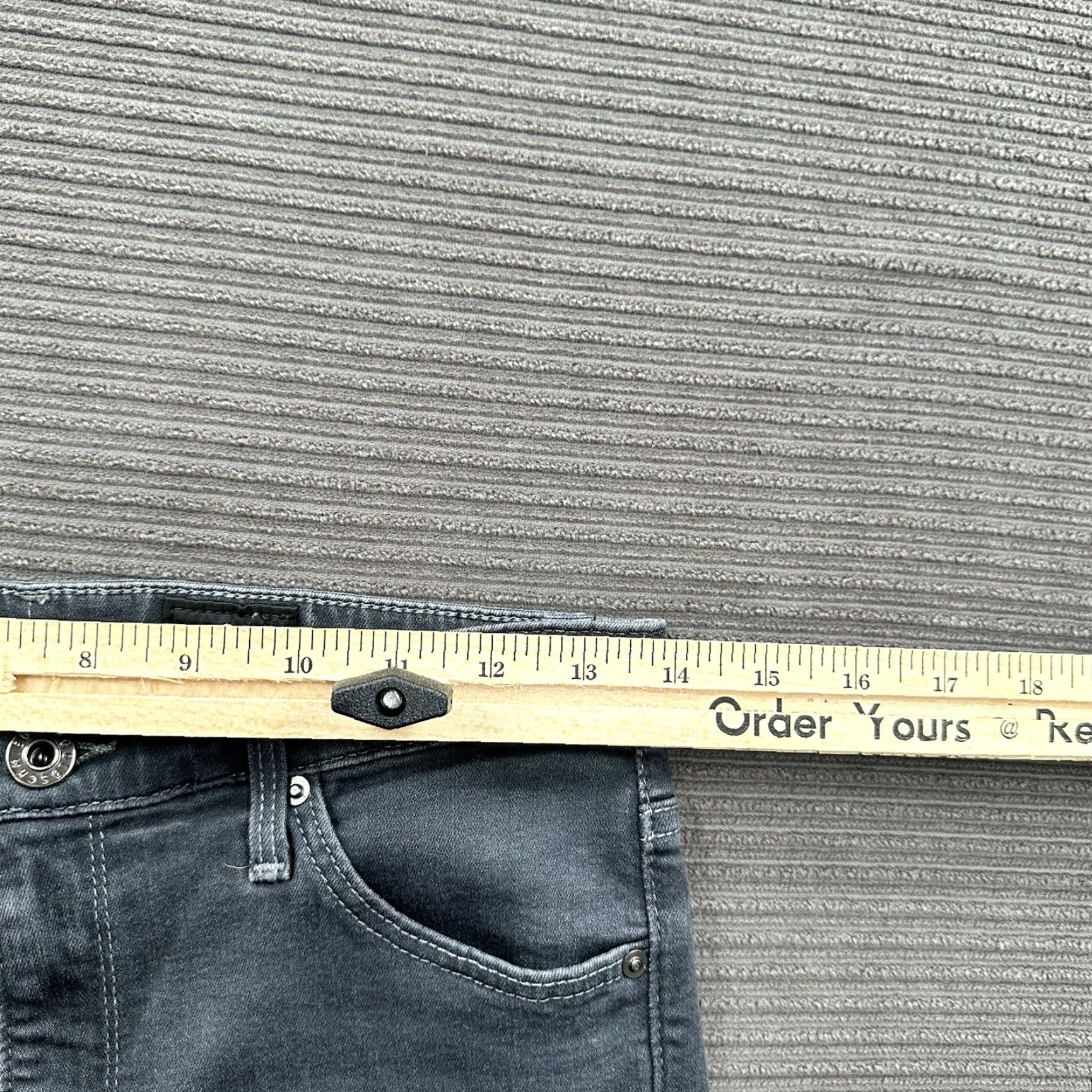 Vintage Adriano Goldschmied AG Stevie Jeans Women 27R Slim Mid Rise Gray Visoce Ankle Modern Bohemian USA 27 Womens Jeans Size 27" / US 4 / IT 40 - 6 Thumbnail