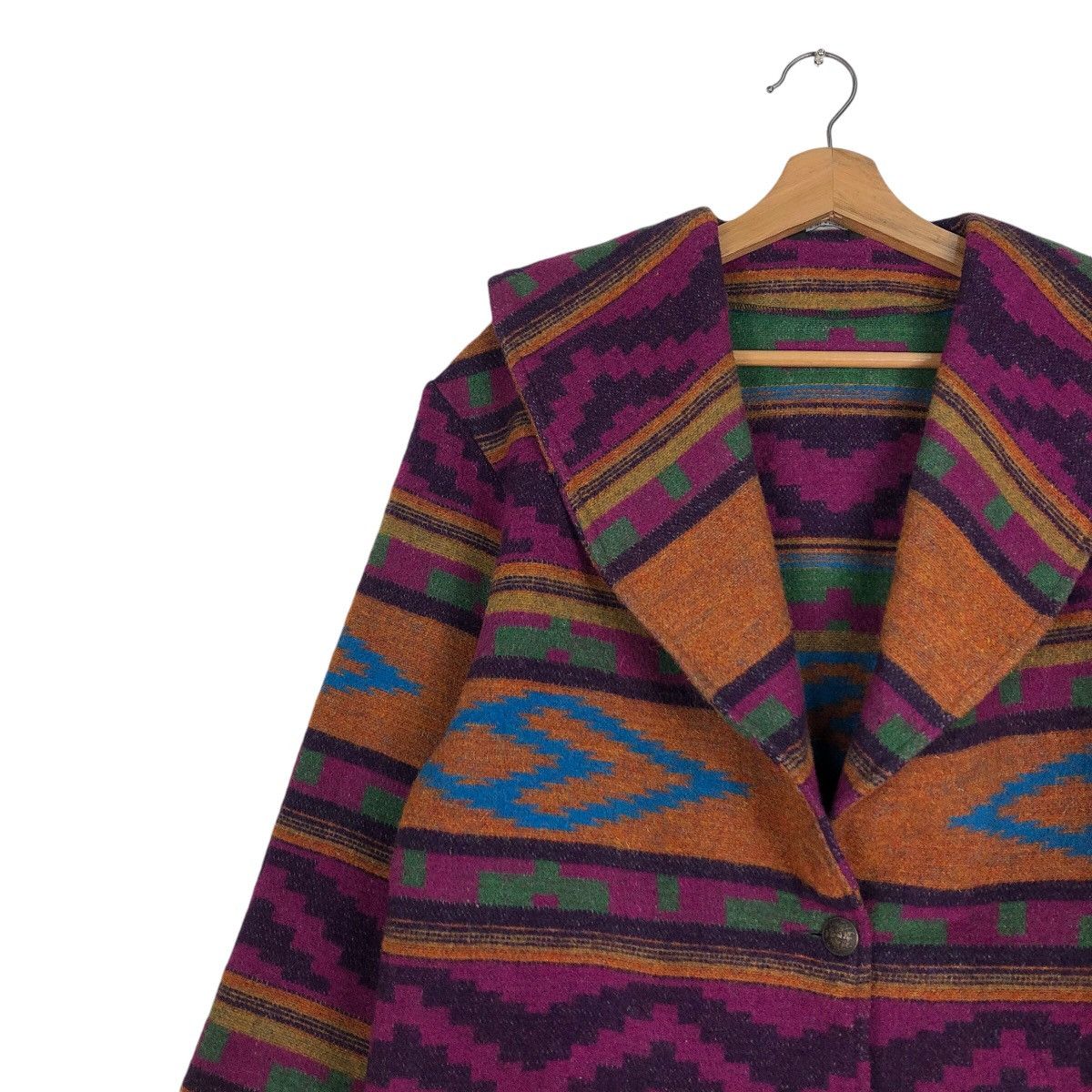Japanese Brand 📌Native Navajo Aztec Design Chimayo Pull Over Jacket Ranch Size US S / EU 44-46 / 1 - 8 Thumbnail