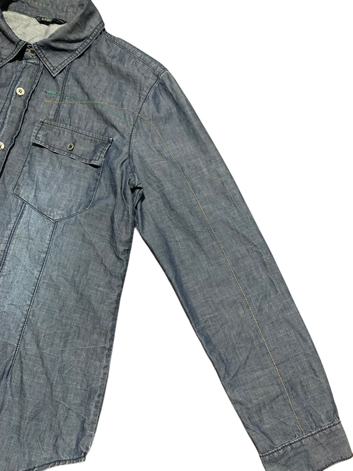 20471120 292513 STORM embroidery western denim shirt Size US L / EU 52-54 / 3 - 3 Thumbnail