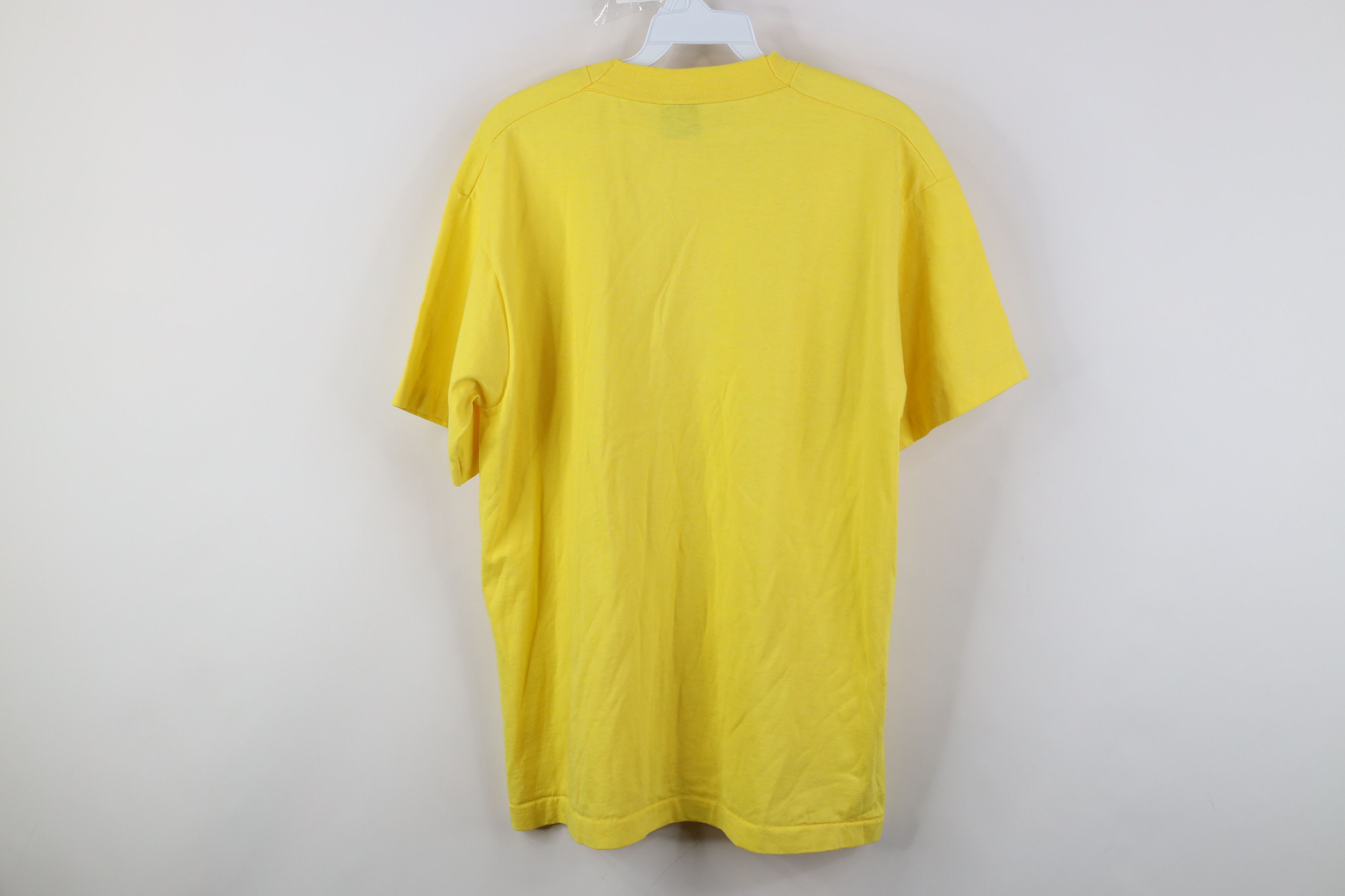 Vintage Vintage 80s 90s Streetwear Short Sleeve T-Shirt Yellow USA Size US L / EU 52-54 / 3 - 8 Thumbnail