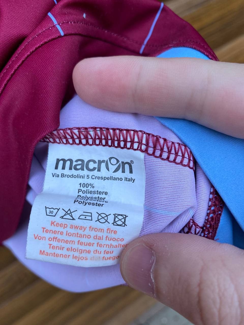 Vintage ASTON VILLA FOOTBALL JERSEY SOCCER MACRON Size US XL / EU 56 / 4 - 5 Thumbnail