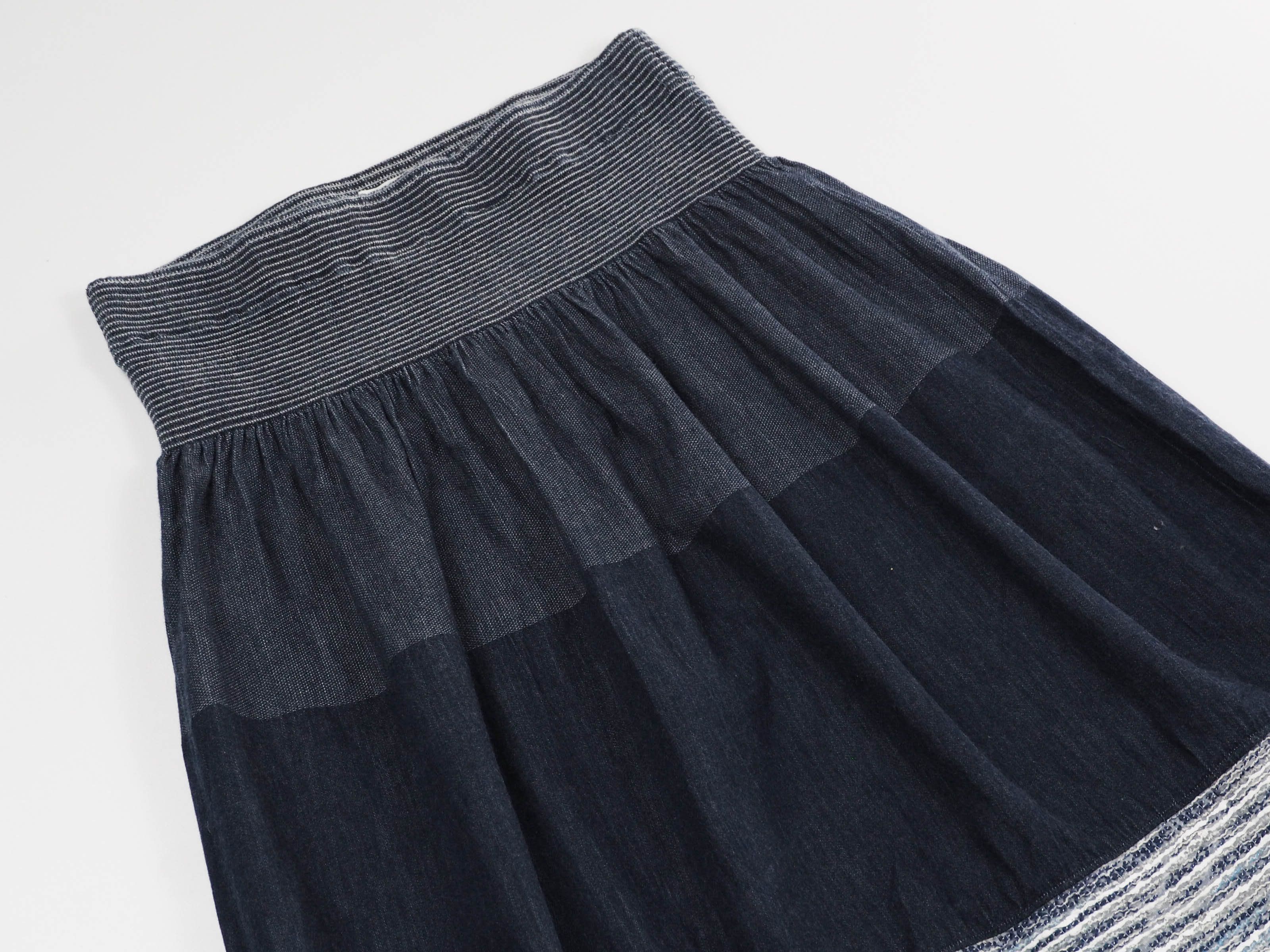 Issey Miyake Plantation boro skirt 28~30” Size 28" / US 6 / IT 42 - 2 Thumbnail