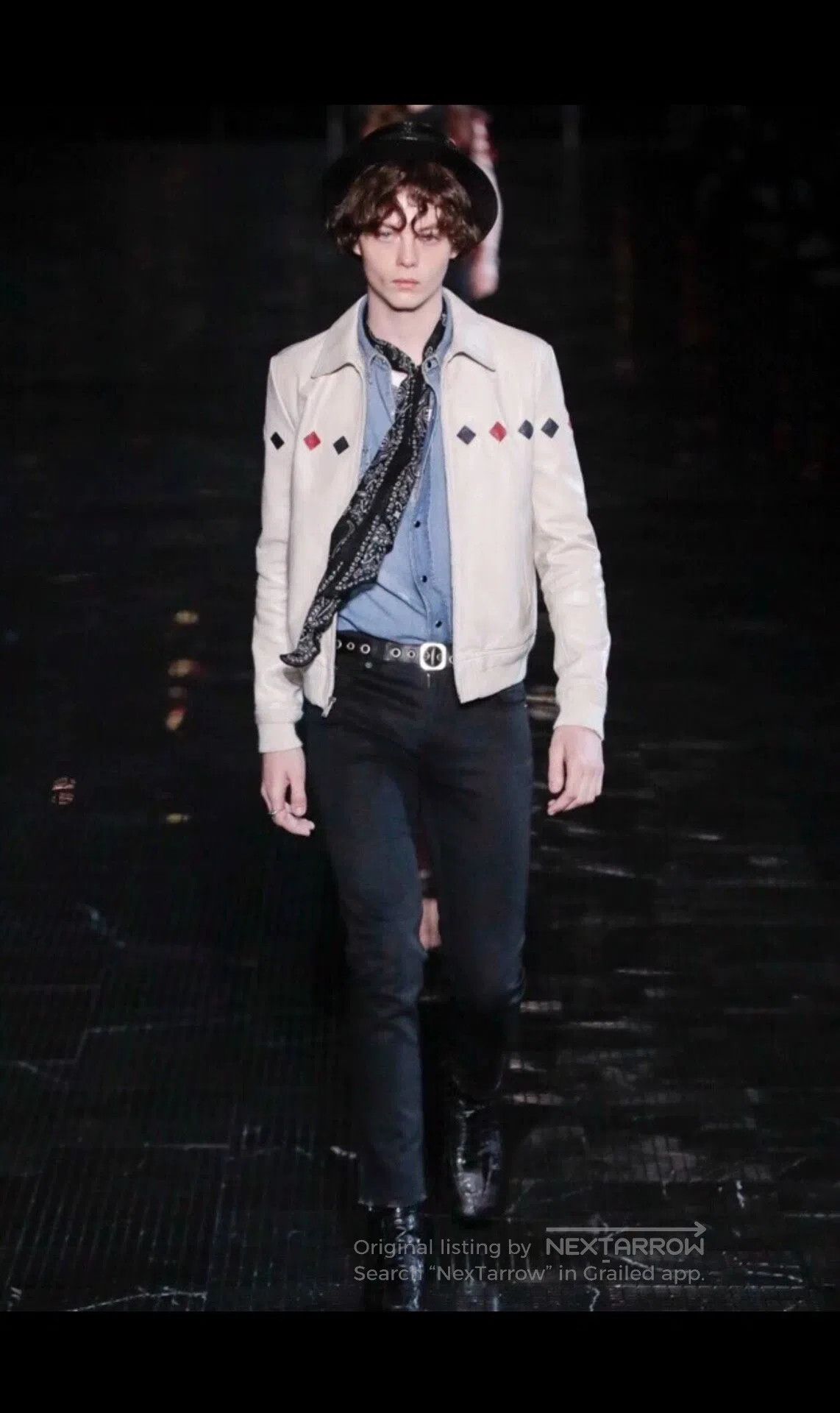 Saint Laurent Paris Saint Laurent Paris Distressed leather jacket| Size US M / EU 48-50 / 2 - 2 Thumbnail