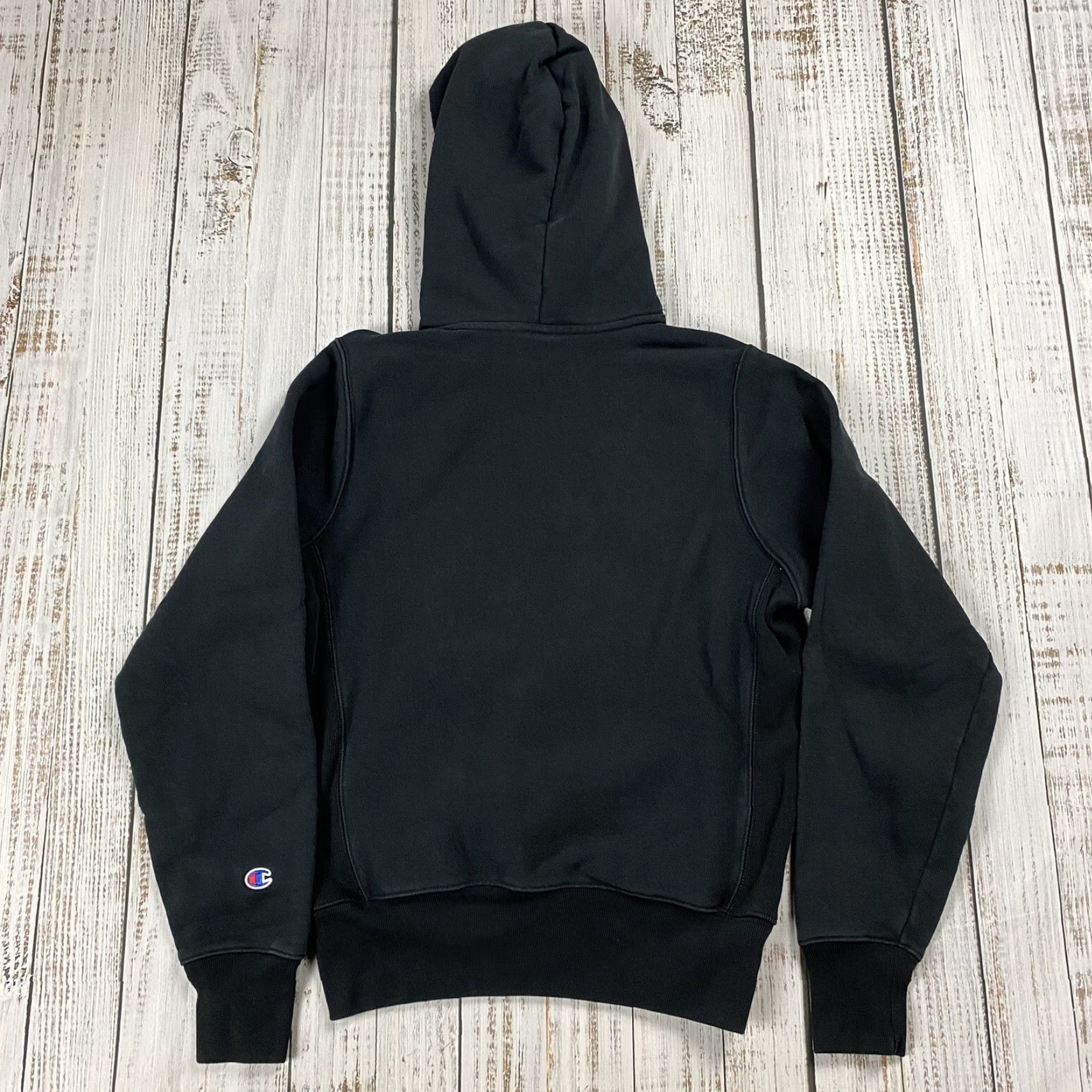Champion VINTAGE Champion Reverse Weave Spello ut Embroidered Black Hoodie Adult Small Pullover Size US S / EU 44-46 / 1 - 6 Thumbnail