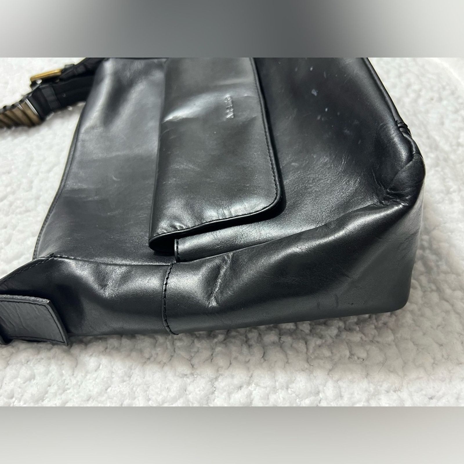 Other Vintage Shoulder Crossbody Bag Black Leather Y2K Arezzo Size ONE SIZE - 4 Thumbnail