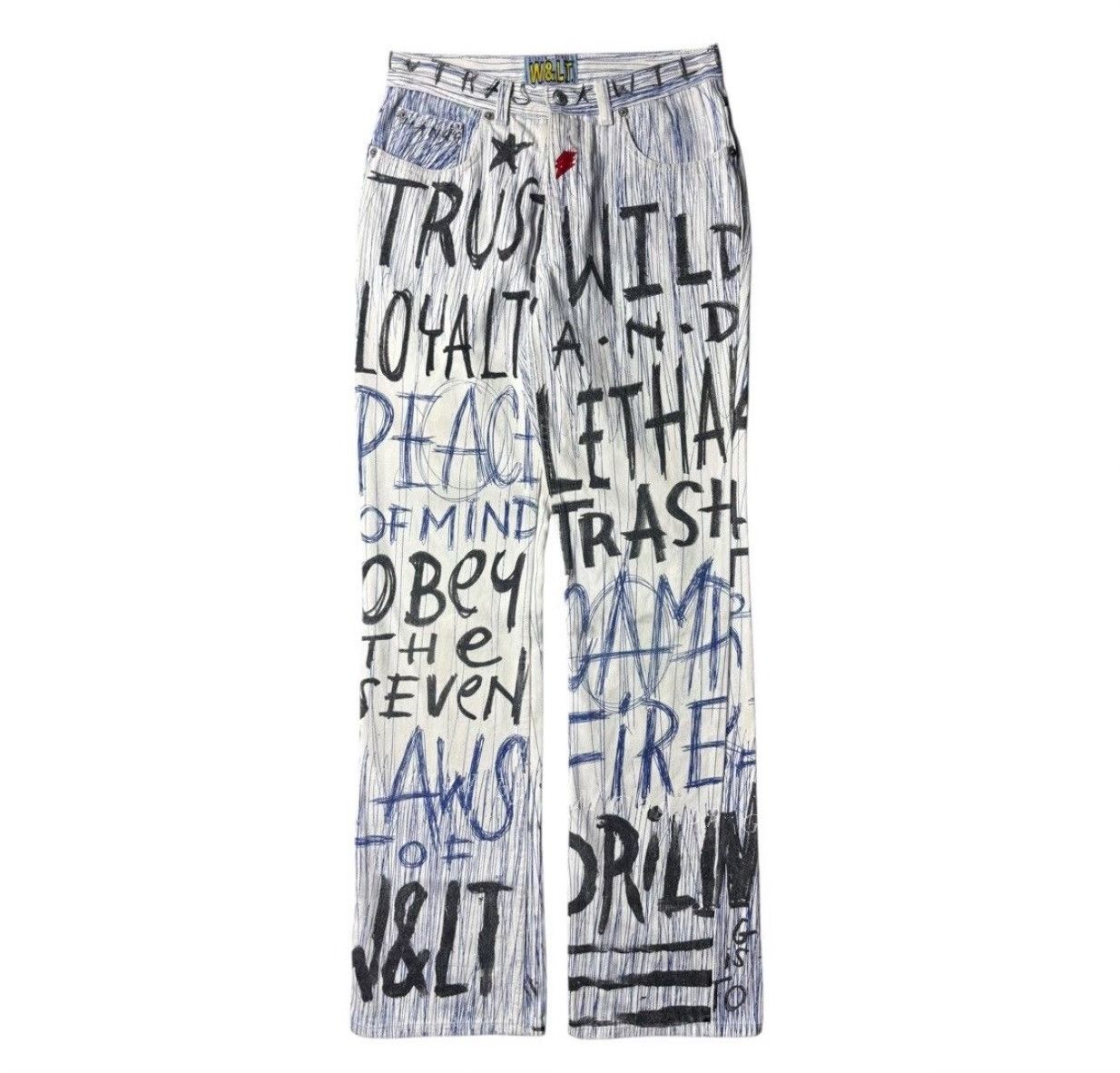 Vintage Vintage W&LT SS1998 Pen Denim Size US 30 / EU 46 - 1 Thumbnail