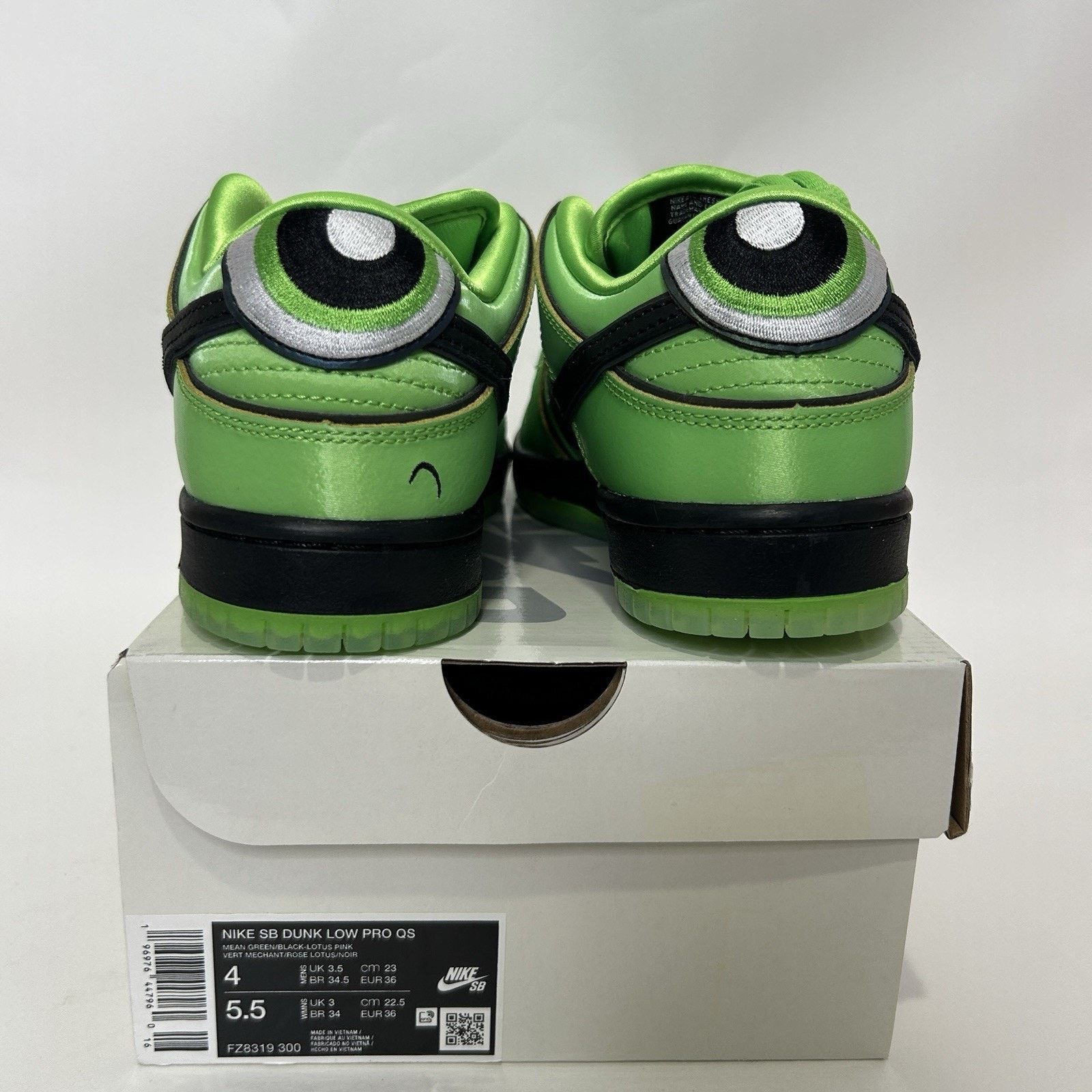 Nike Nike SB Dunk Low QS The Powerpuff Girls “Buttercup” Size US 5.5 / IT 35.5 - 4 Thumbnail