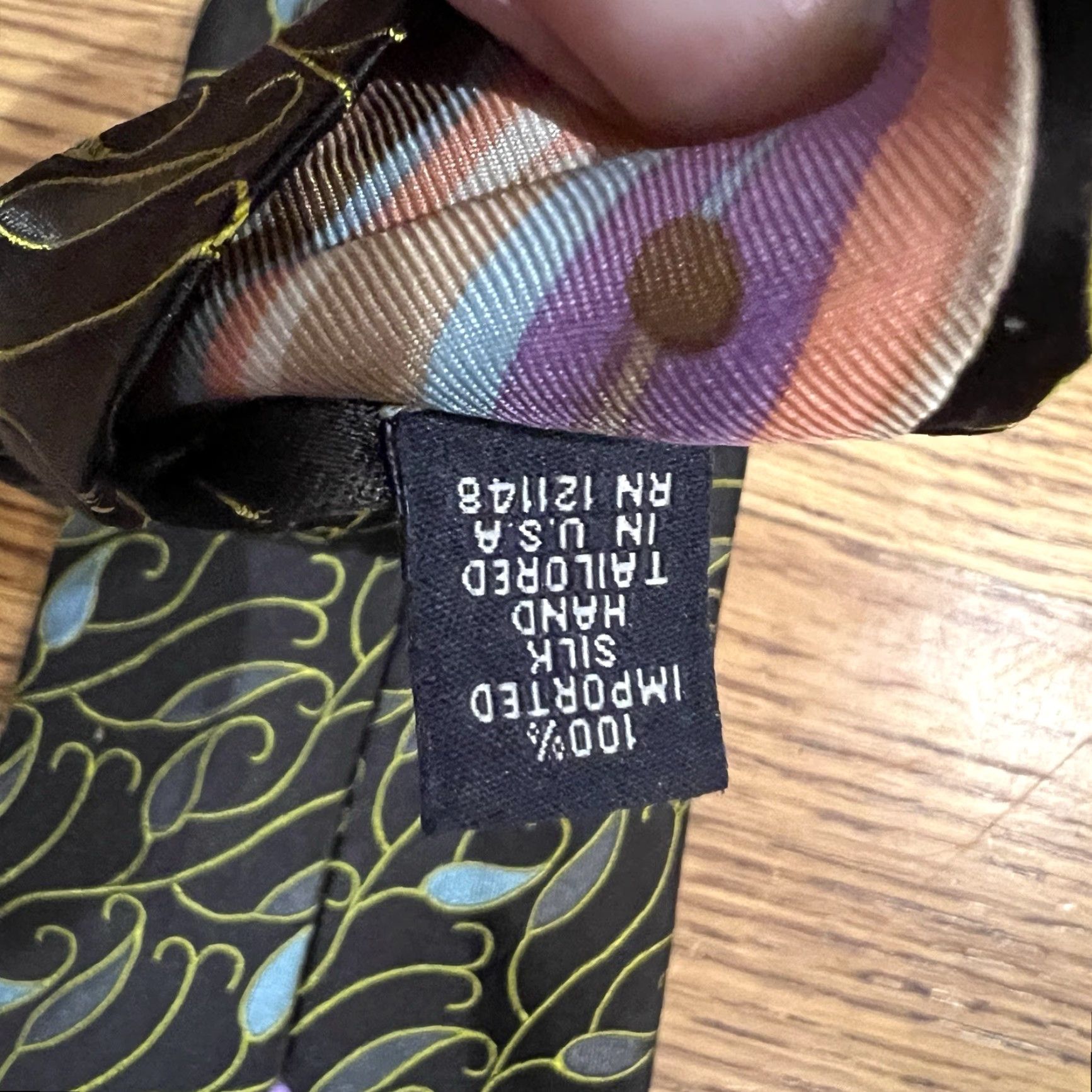 Ted Baker Ted Baker Tie Men 57-60 Classic Multicolor Blue Paisley Silk Designer Mens Size ONE SIZE - 6 Thumbnail