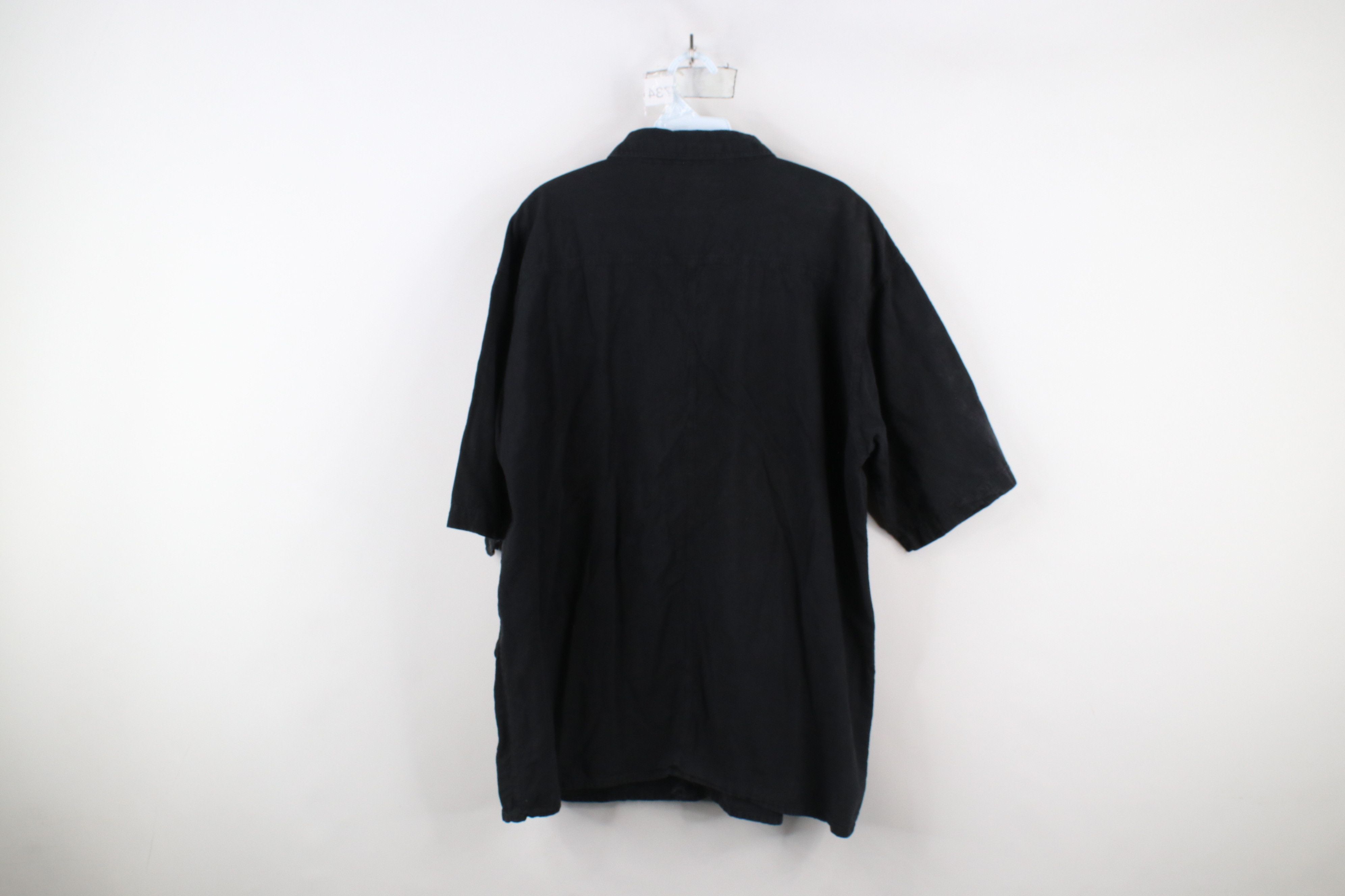 Vintage Vintage 90s Streetwear Big Pocket Short Sleeve Button Shirt Size US L / EU 52-54 / 3 - 9 Thumbnail