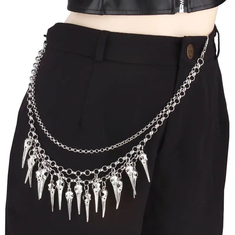 Jewelry Layered Punk Chain On The Jeans Pants Size ONE SIZE - 1 Thumbnail