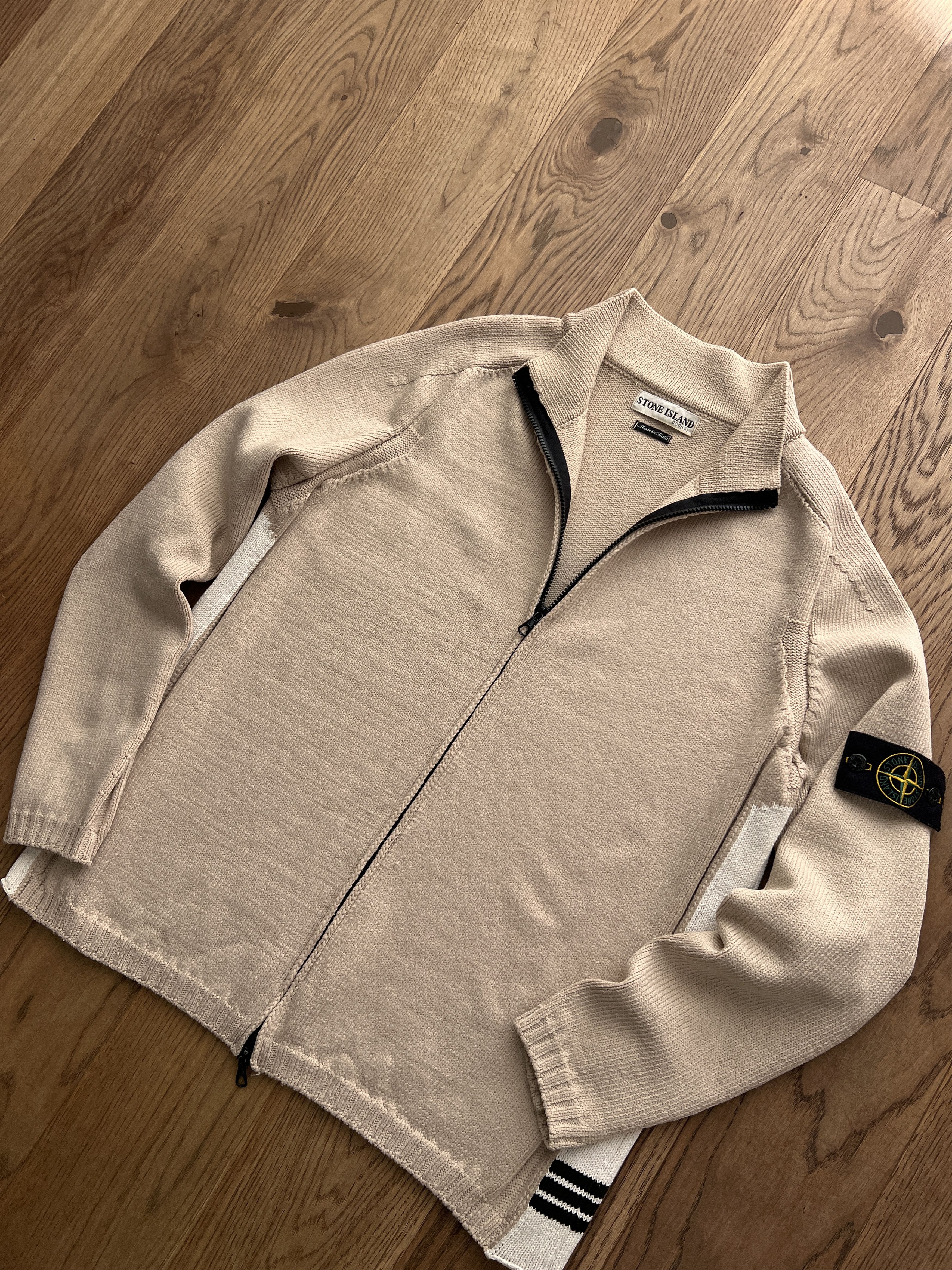Massimo Osti 2000s VINTAGE STONE ISLAND KNIT SWEATER RARE Size US L / EU 52-54 / 3 - 2 Thumbnail