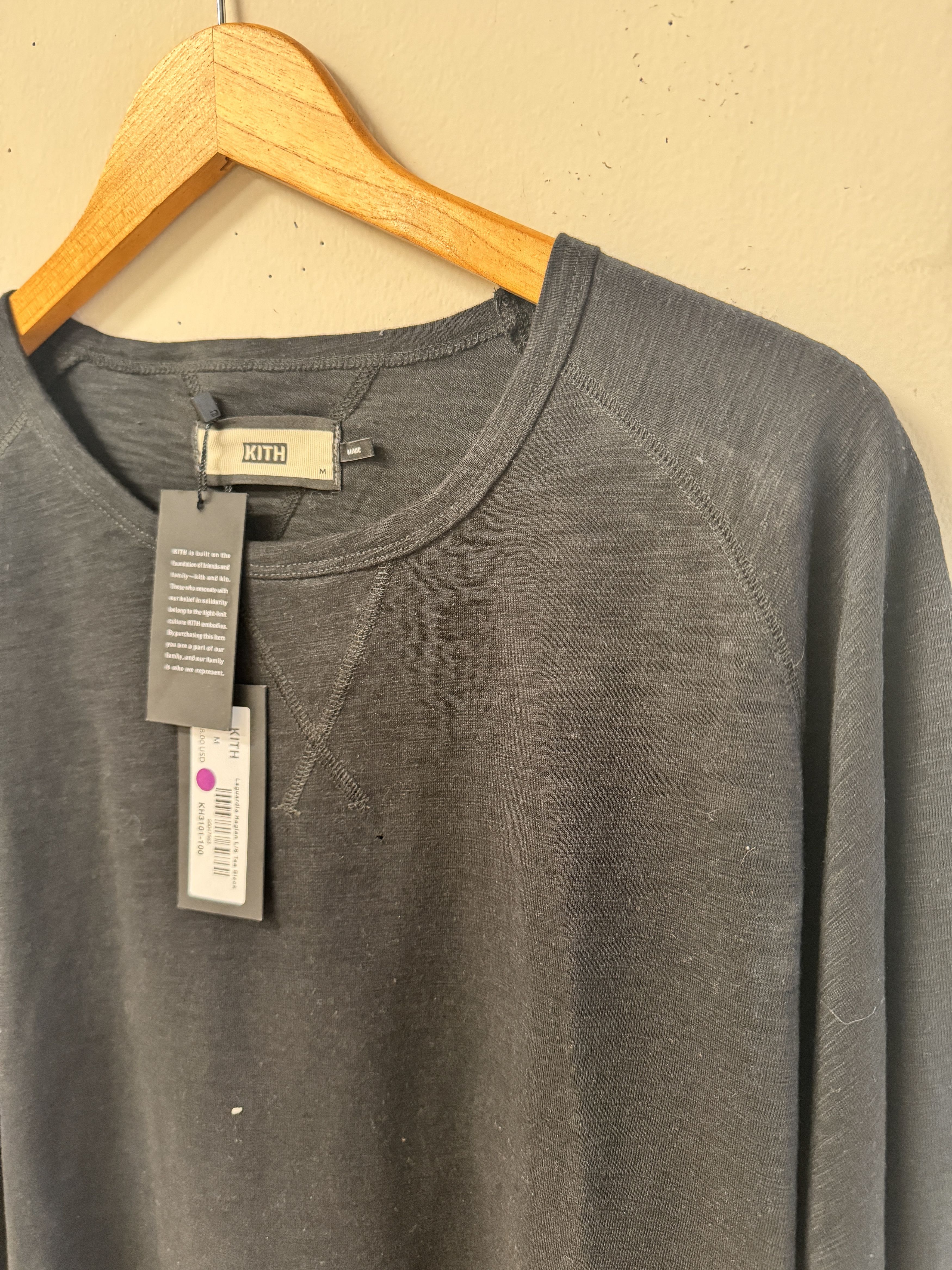 Kith KITH LONGSLEEVE BLACK MENS TEE Size US M / EU 48-50 / 2 - 5 Thumbnail