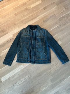 New Arrivals *** Imran Potato Louis Vuitton inspired Jean Jacket Men's Size  XL (Tried On) $499.99 Swipe Left to see more…