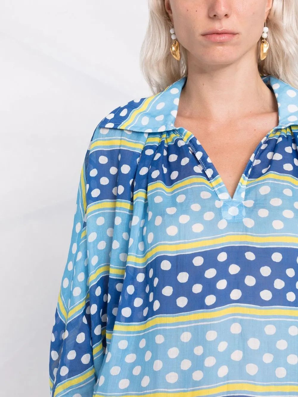 Marni o1y1025 Midi Dress in Multicolor Size S / US 4 / IT 40 - 2 Thumbnail
