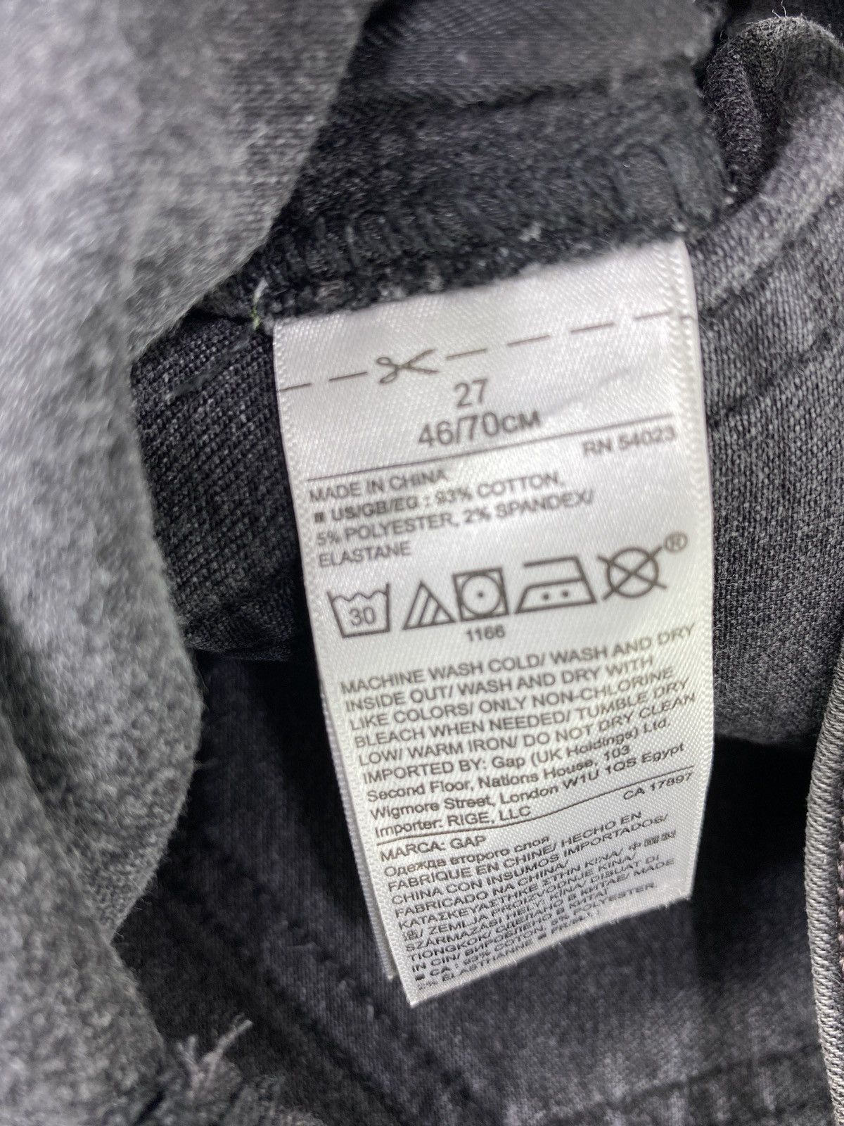 Gap × Jean Gap Straight soft Black Jeans - J1064 Size 27" / US 4 / IT 40 - 10 Thumbnail