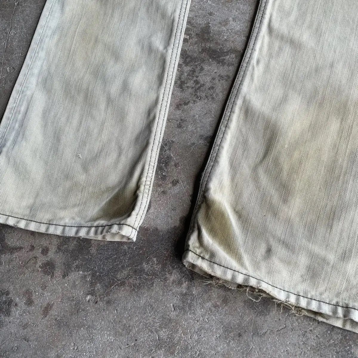 Kapital 💥 DESTROYED! Edwin 503 x Blue Trip Jeans Rugged Faded Pants Size US 29 - 13 Thumbnail