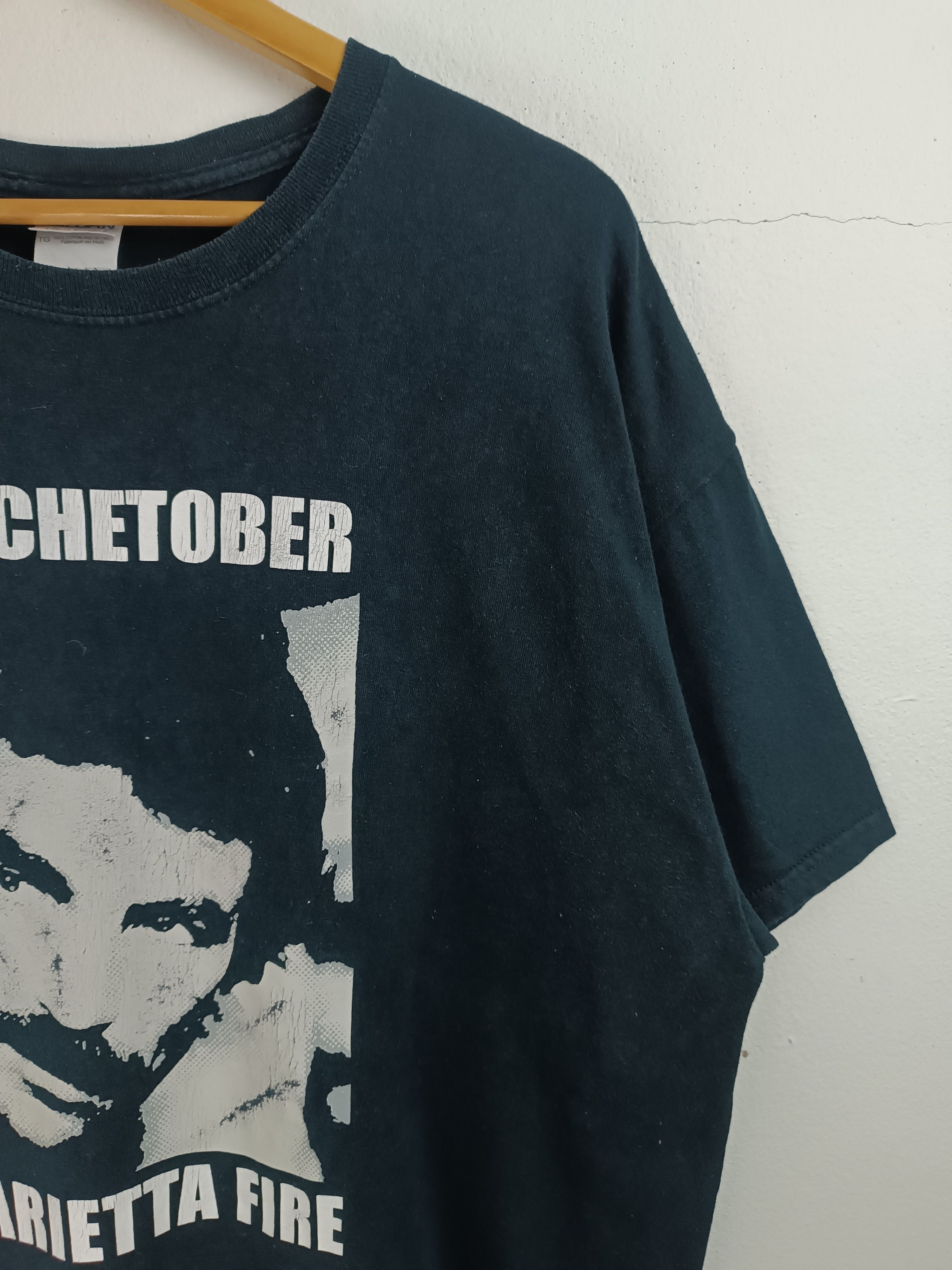 Other VINTAGE STACHETOBER MARIETTA FIRE FIREFIGHTERS DISASTER TEE Size US XL / EU 56 / 4 - 6 Thumbnail