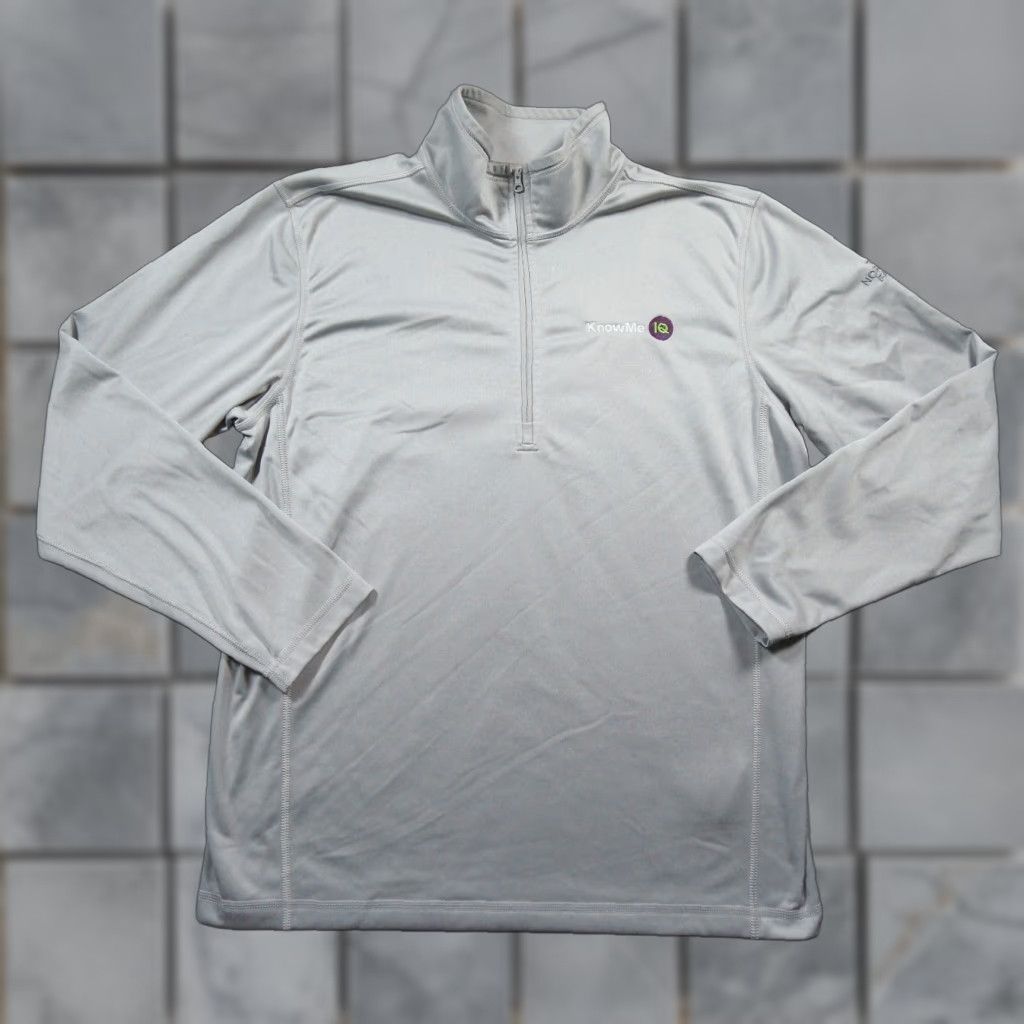 The North Face The North Face Sweater Mens Large Gray Quarter Zip Tech Fleece Pullover Outdoors Size US L / EU 52-54 / 3 - 1 Thumbnail