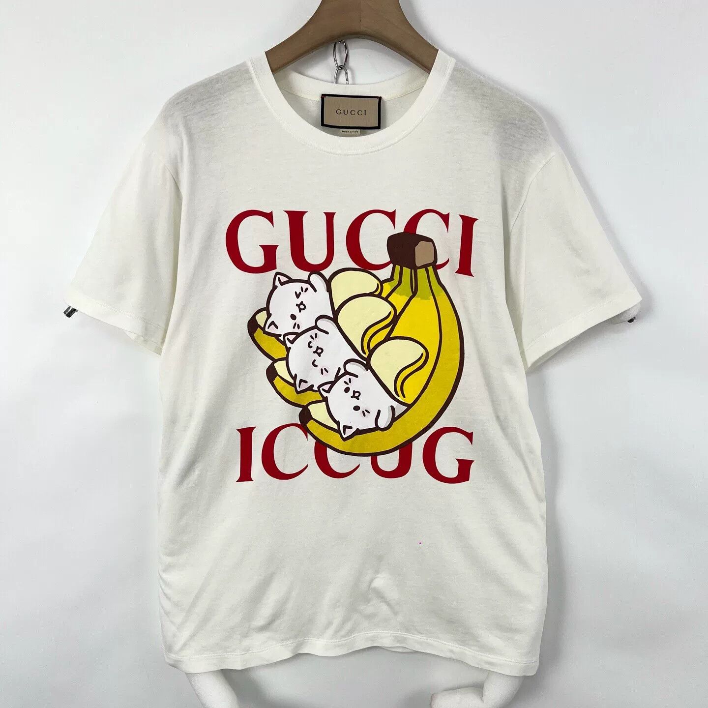 Gucci Gucci Banany White Banana Cat Tee Size XS / US 0-2 / IT 36-38 - 1 Thumbnail