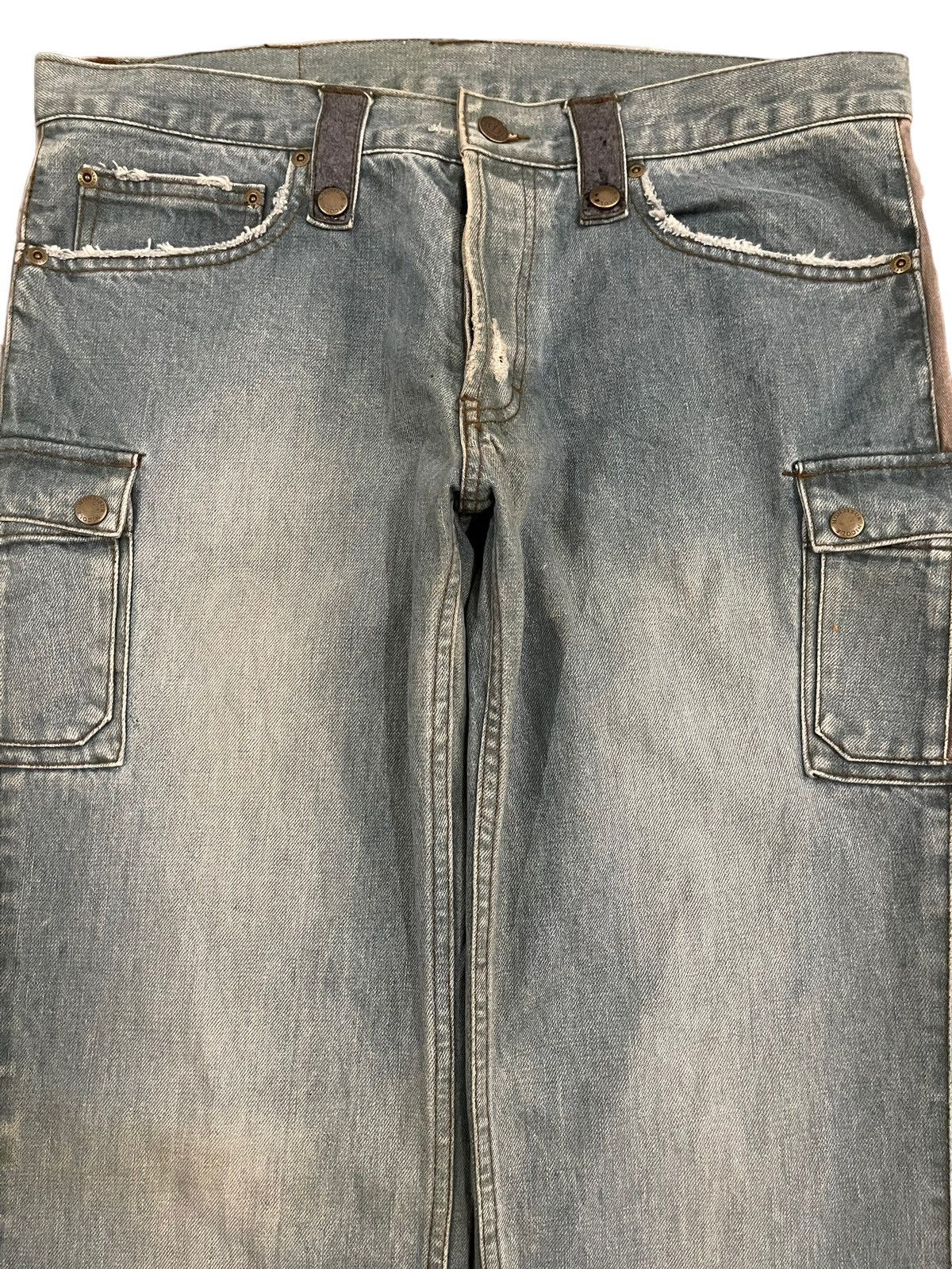 Nicole Club Vintage Japan Monsieur Nicole Cargo Style Loose Jeans Size US 34 / EU 50 - 3 Thumbnail