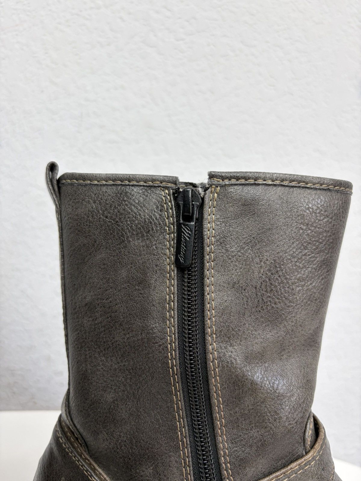 A.S.98 Vintage Like Maison Margiela Belted Leather Biker Boots 00s Size US 8 / EU 41 - 9 Thumbnail