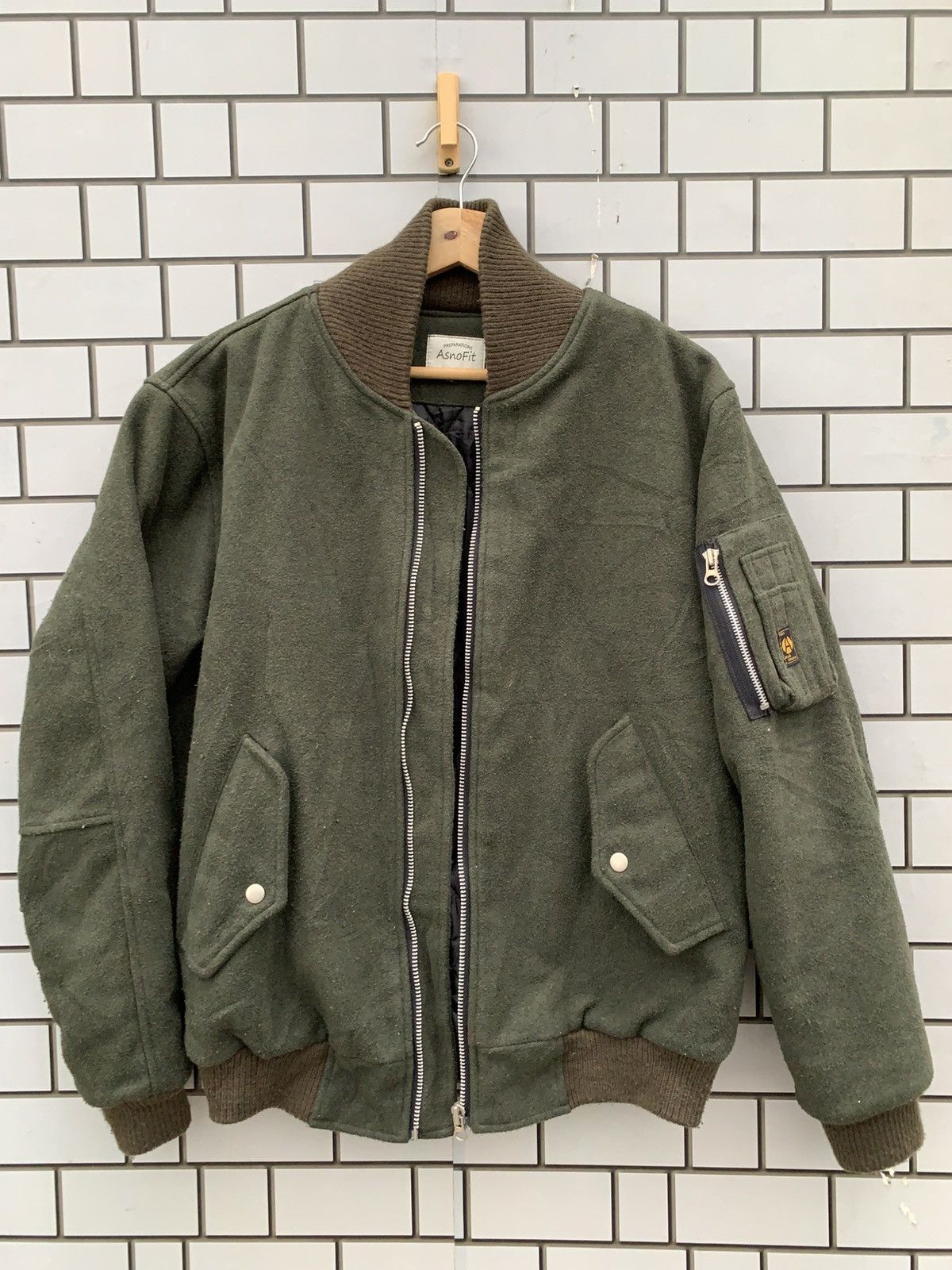 Other Vintage Japanese Brand Asnofit Bomber Jacket Size US L / EU 52-54 / 3 - 3 Thumbnail