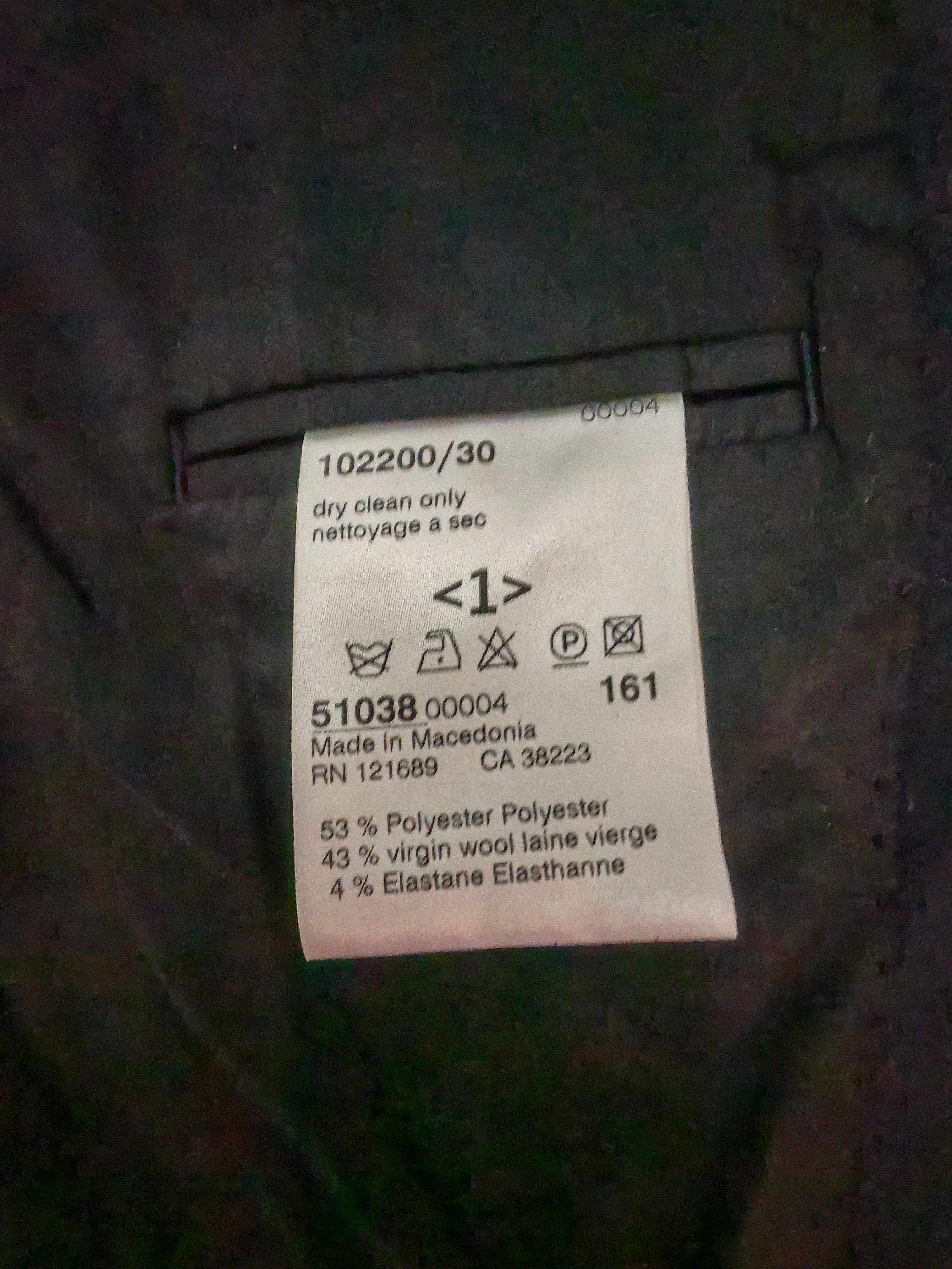 DRYKORN DRYKORN Tailored Virgin Wool Black Blazer Jacket Corpcore XS Size XS / US 0-2 / IT 36-38 - 9 Thumbnail