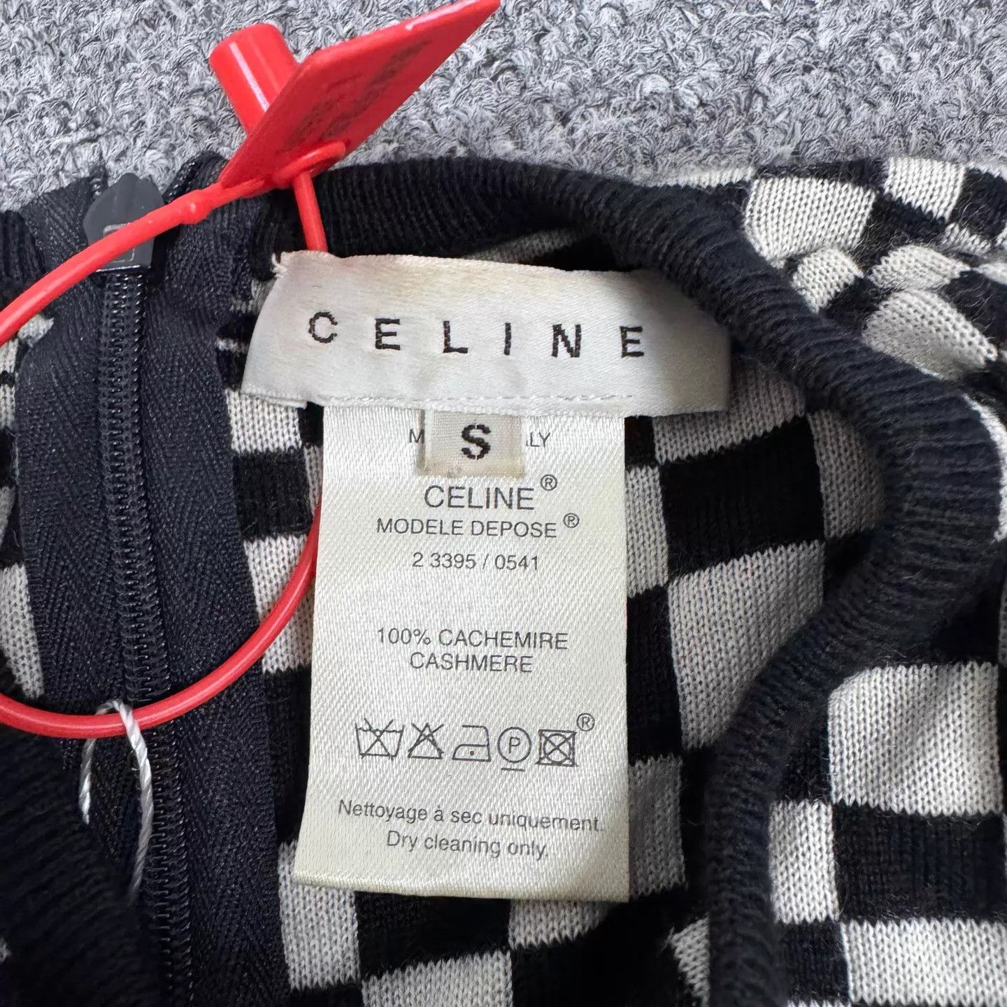 Celine Celine B&W check distorted tank top size S Size S / US 4 / IT 40 - 4 Thumbnail