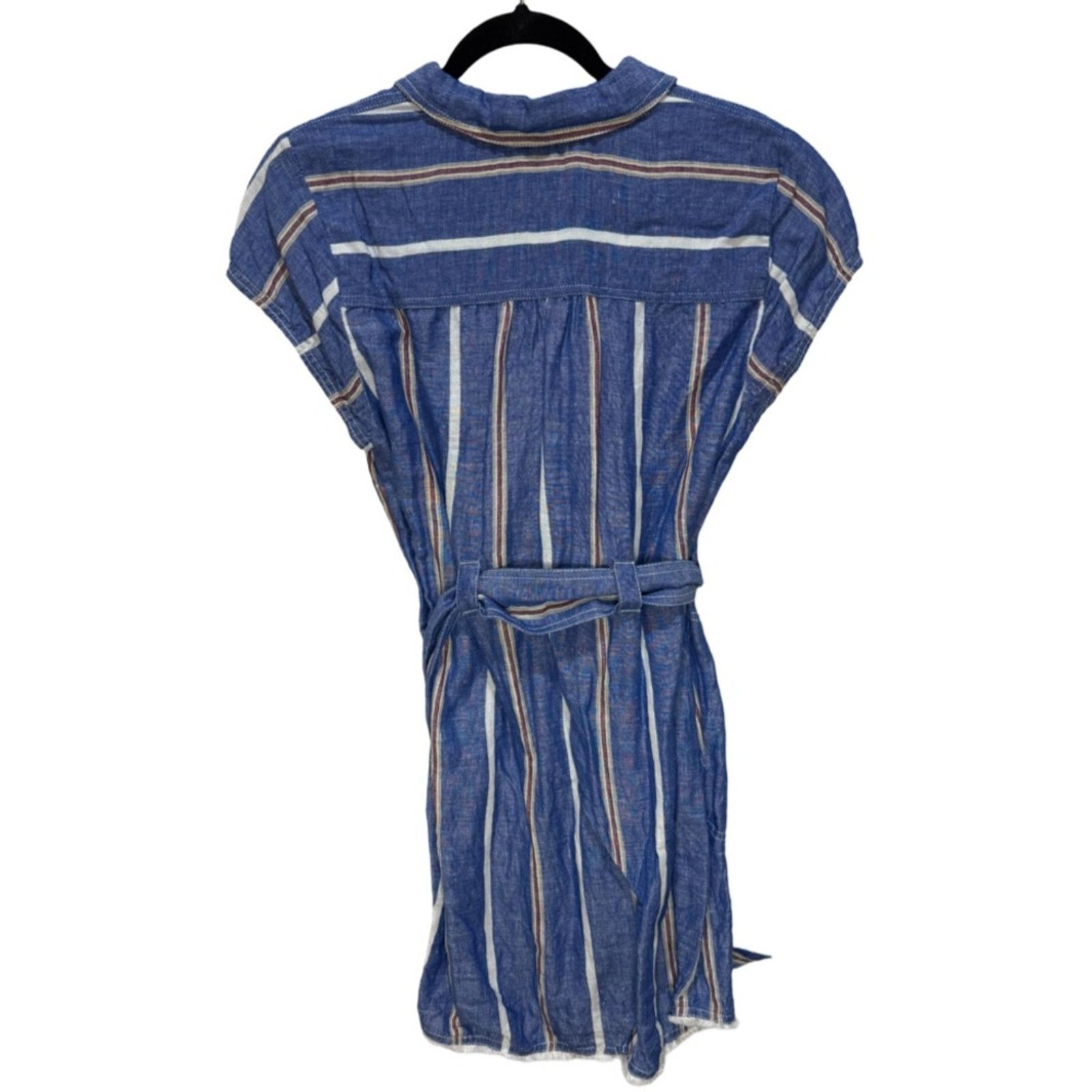 Anthropologie Anthropologie Pilcro‎ Striped Linen Blend Dress Size M / US 6-8 / IT 42-44 - 5 Thumbnail