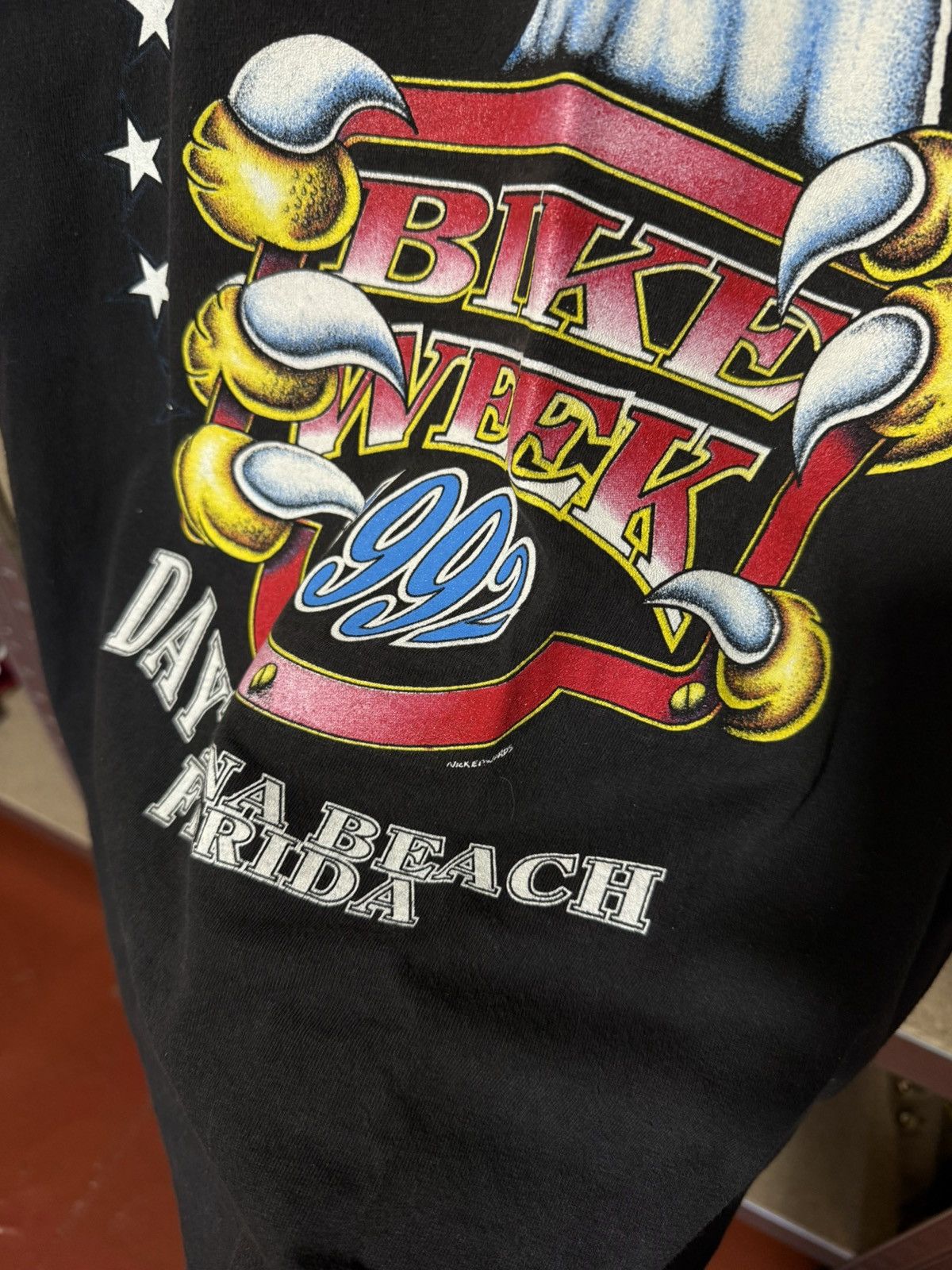 Harley Davidson × Vintage Vintage Bike Week Daytona Beach Florida 1992 Retro T-Shirt Size US S / EU 44-46 / 1 - 6 Thumbnail