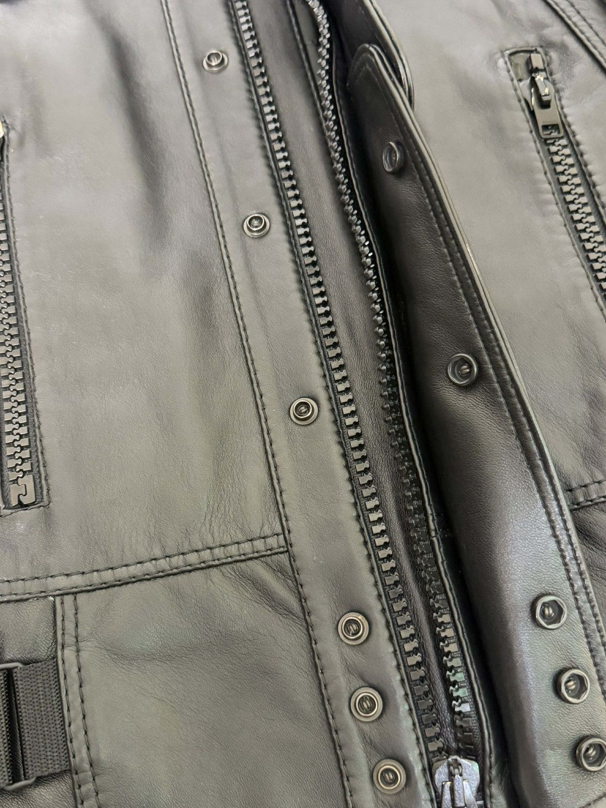 Dior Dior Homme SS07 “Navigate” Biker Leather Jacket Size US XXS / EU 40 - 7 Thumbnail
