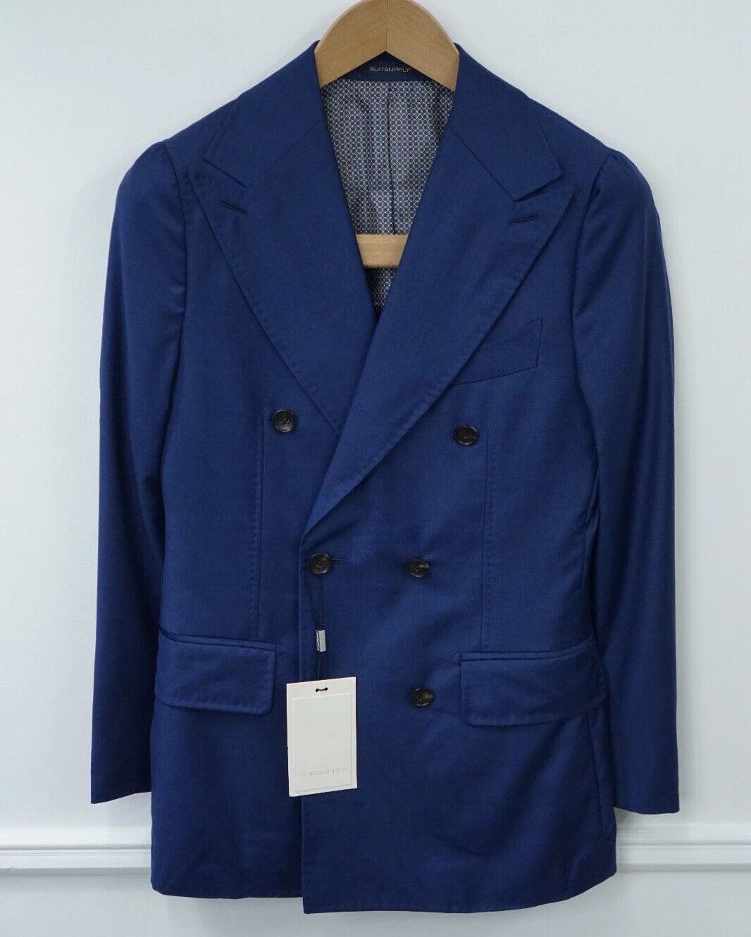 Suitsupply Men Suitsupply Blazer La Spalla Double Breasted Peak UK/US32 Size 34S - 1 Thumbnail