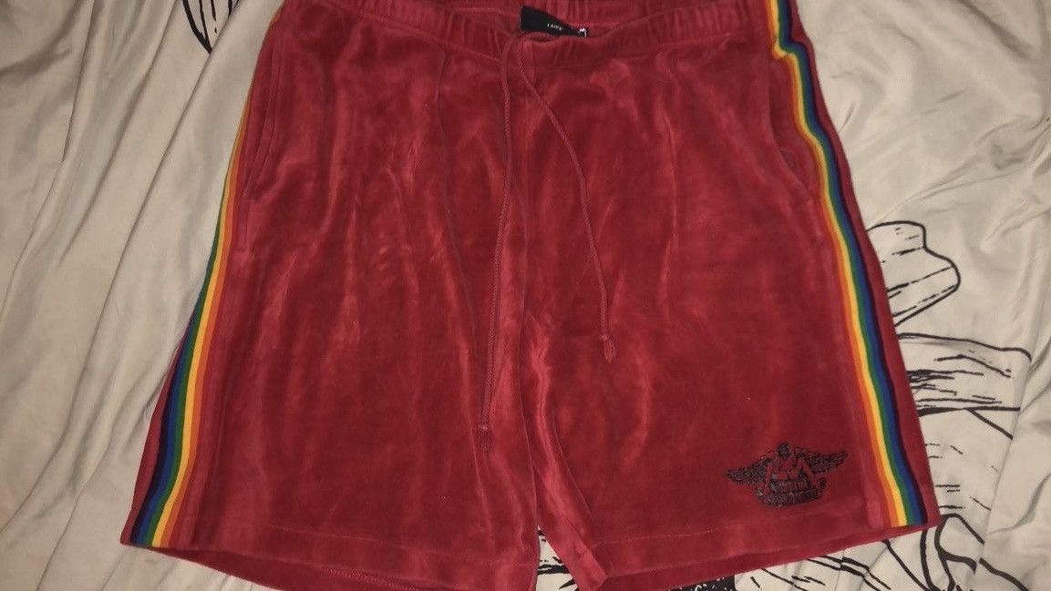 Supreme Supreme x HYSTERIC GLAMOUR Velour Shorts Dusty Red (L