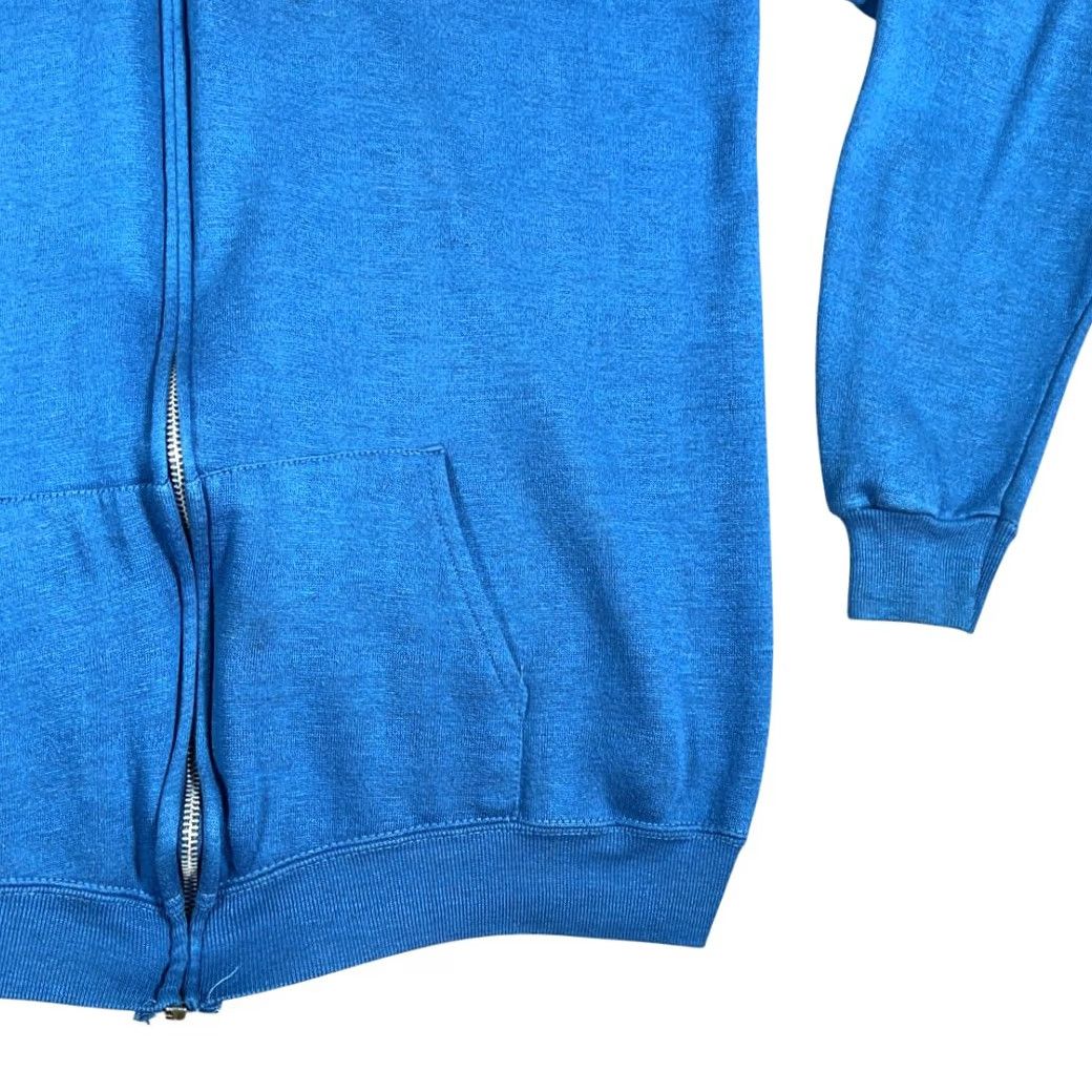 Gap VINTAGE Gap Sweater Shirt Adult LARGE Blue Hoodie Zip Full Zip Kangaroo Pockets 70s USA Made Mens Size US M / EU 48-50 / 2 - 6 Thumbnail