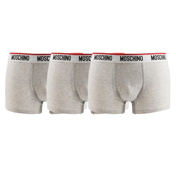 Moschino o1y0225 Size : XL / Logo 3-Piece Set Boxer in Light Grey Size ONE SIZE - 1 Thumbnail