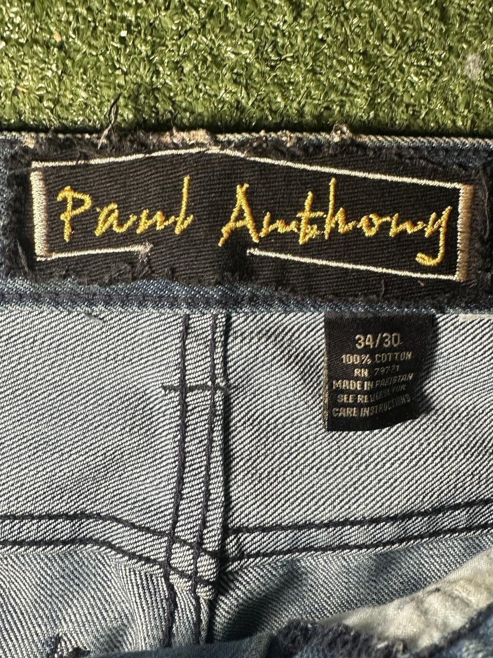 Other Y2K loose blue jeans with yellow graphic patch Size US 34 / EU 50 - 4 Thumbnail