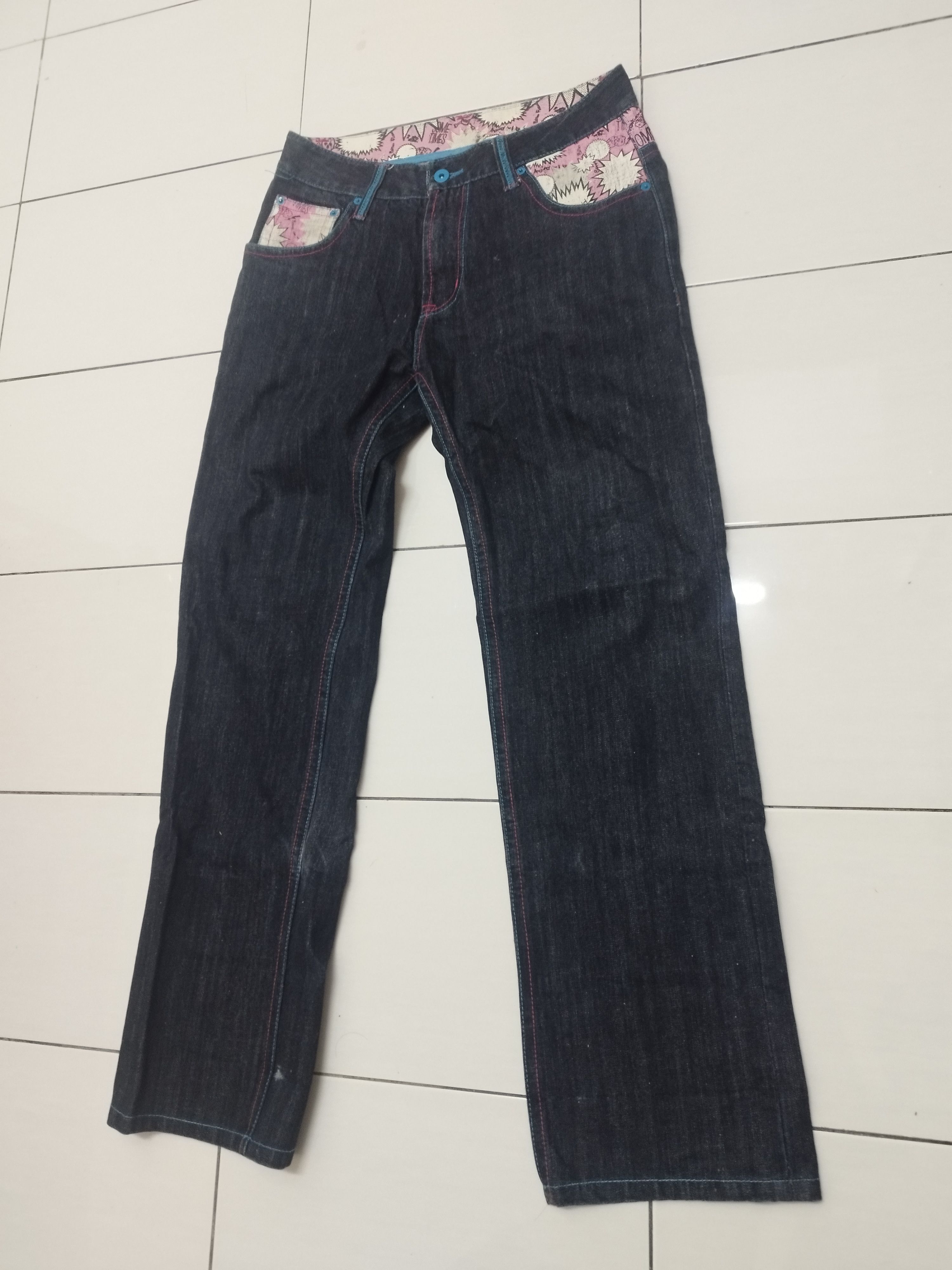 If Six Was Nine × Japanese Brand JAPANESE BRAND BIG LOGO EMBROIDERED JEANS Size US 32 / EU 48 - 3 Thumbnail